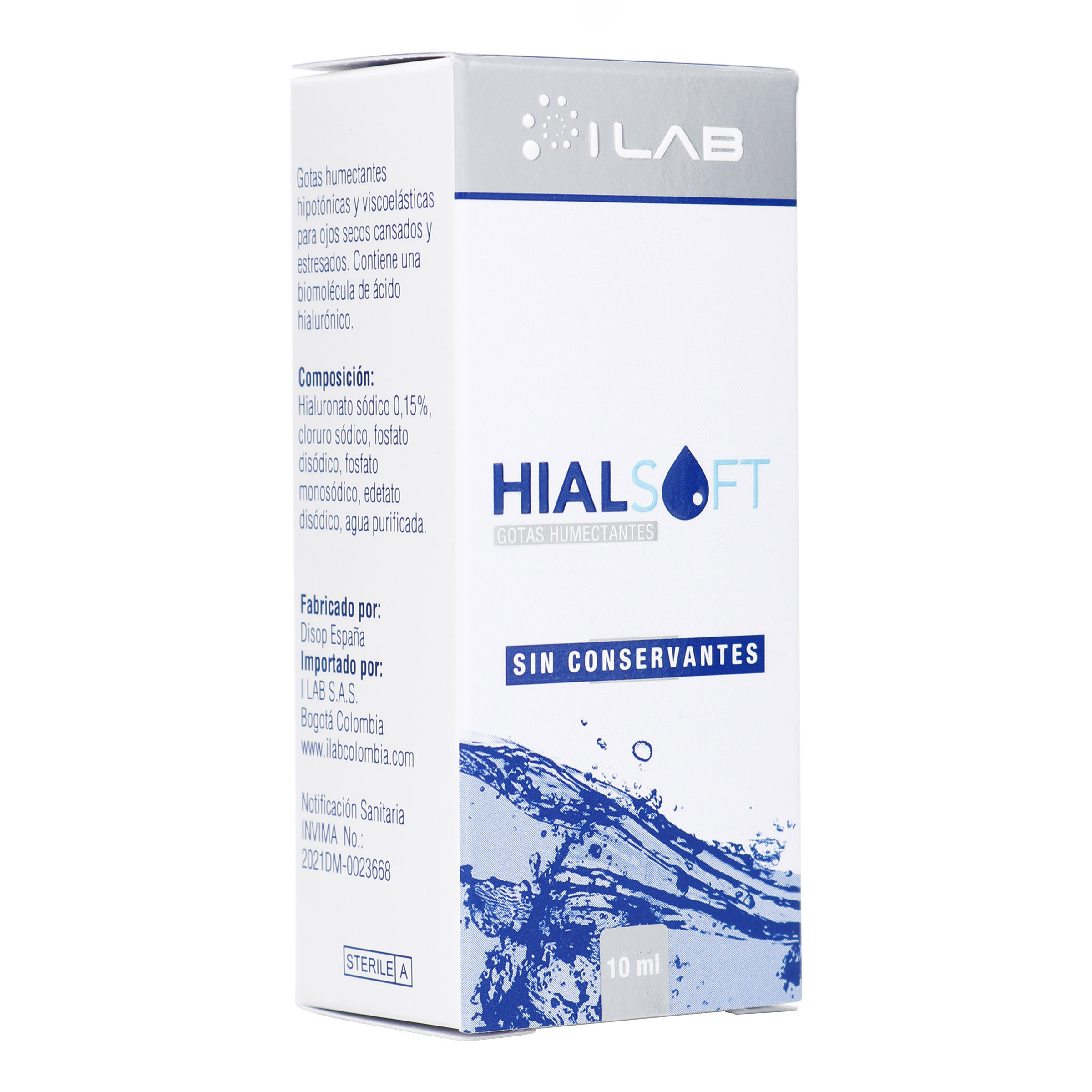 HIALSOFT Gotas Humectantes 10 ml – Hialuronato de Sodio