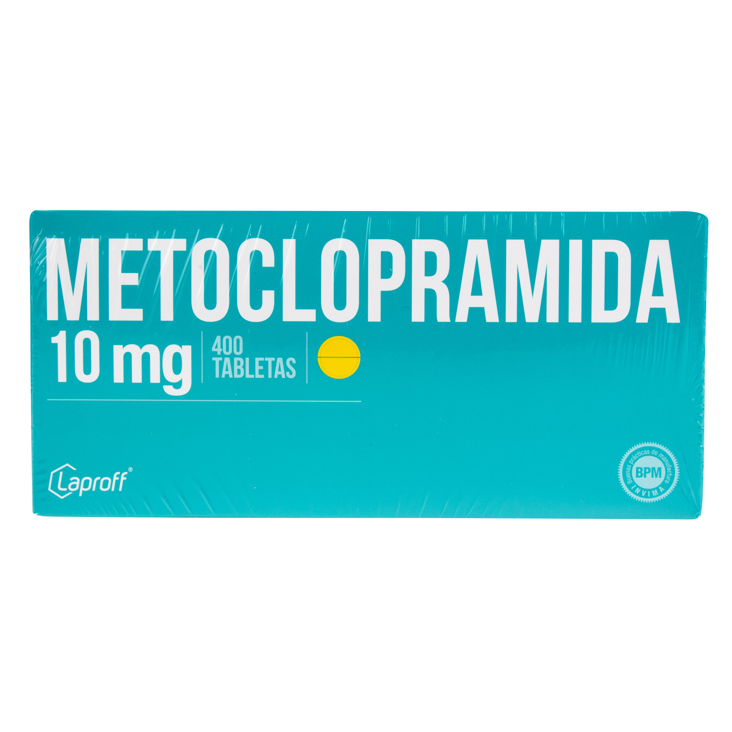 Metoclopramida 10 mg - 400 tabletas (Laproff)
