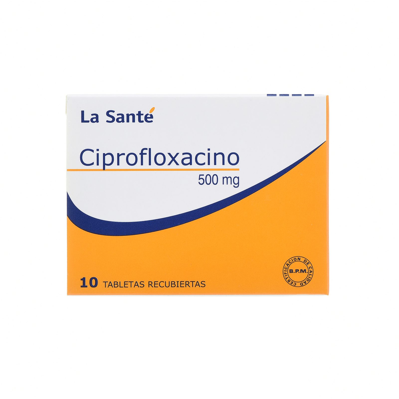 Ciprofloxacina 500 mg - 10 tabletas (La Santé)