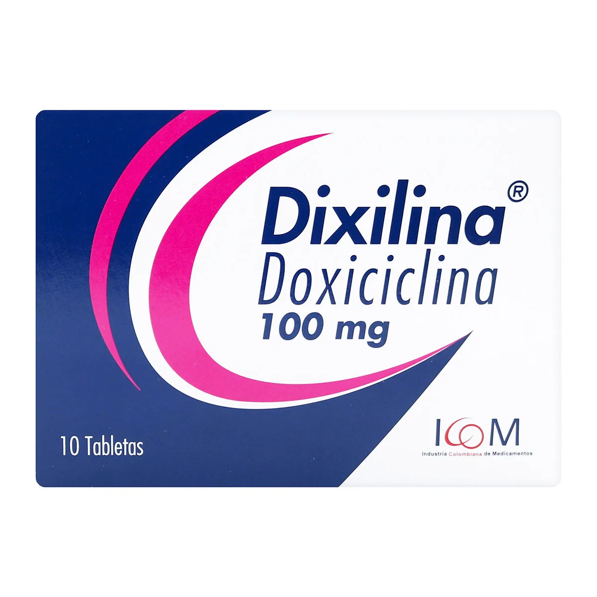 Dixilina 100 mg 10 tabletas - ICOM Doxiciclina