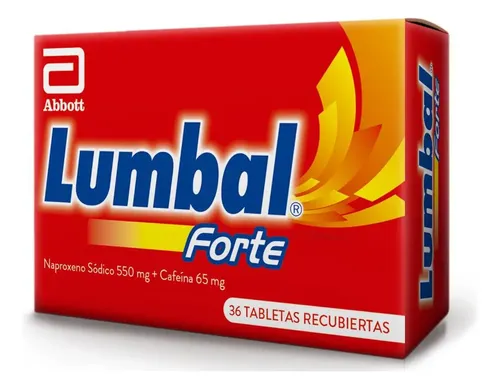 Lumbal Forte 36 tabletas Naproxeno Sódico + Caféina - Lafrancol