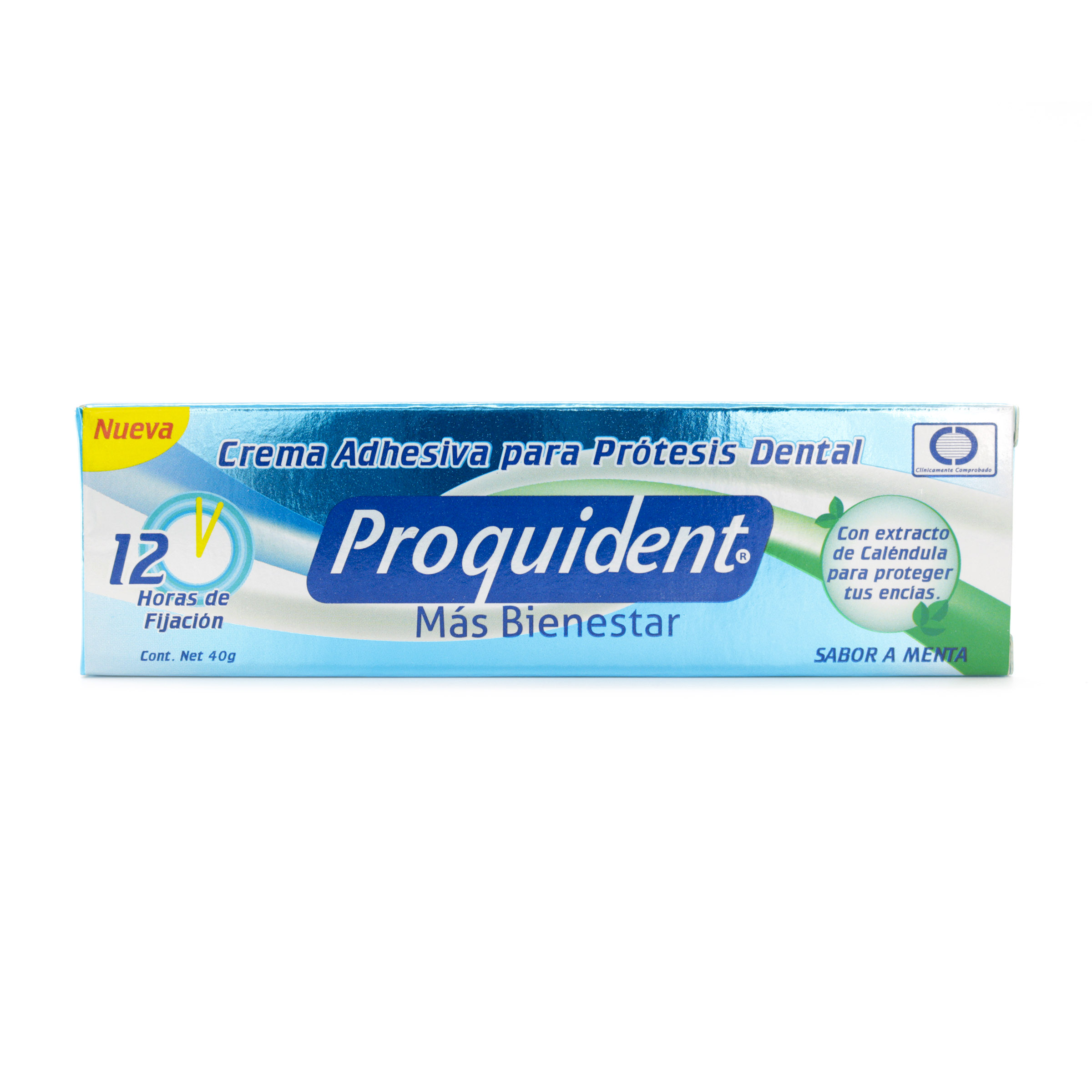 Cremas adhesivas ProQuident para prótesis – Menta, 40 uds