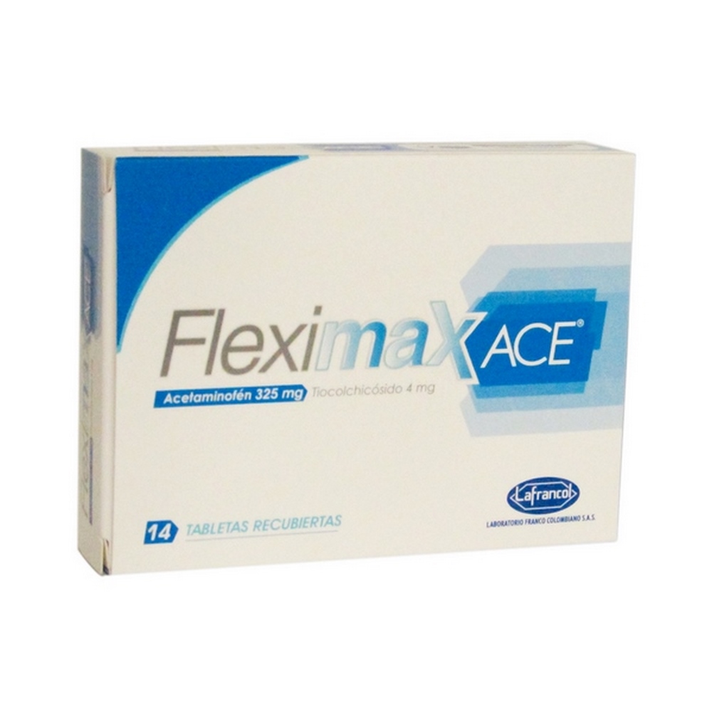 Fleximax Ace 14 tabletas - Tiocolchicosido + Acetaminofén
