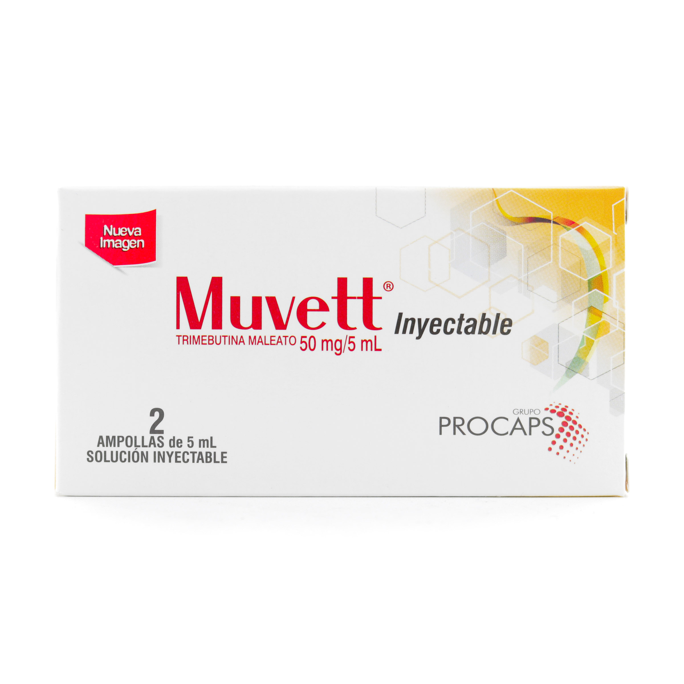 Muvett Inyectable 2 Ampollas 5 ml (3%+) Trimebutina