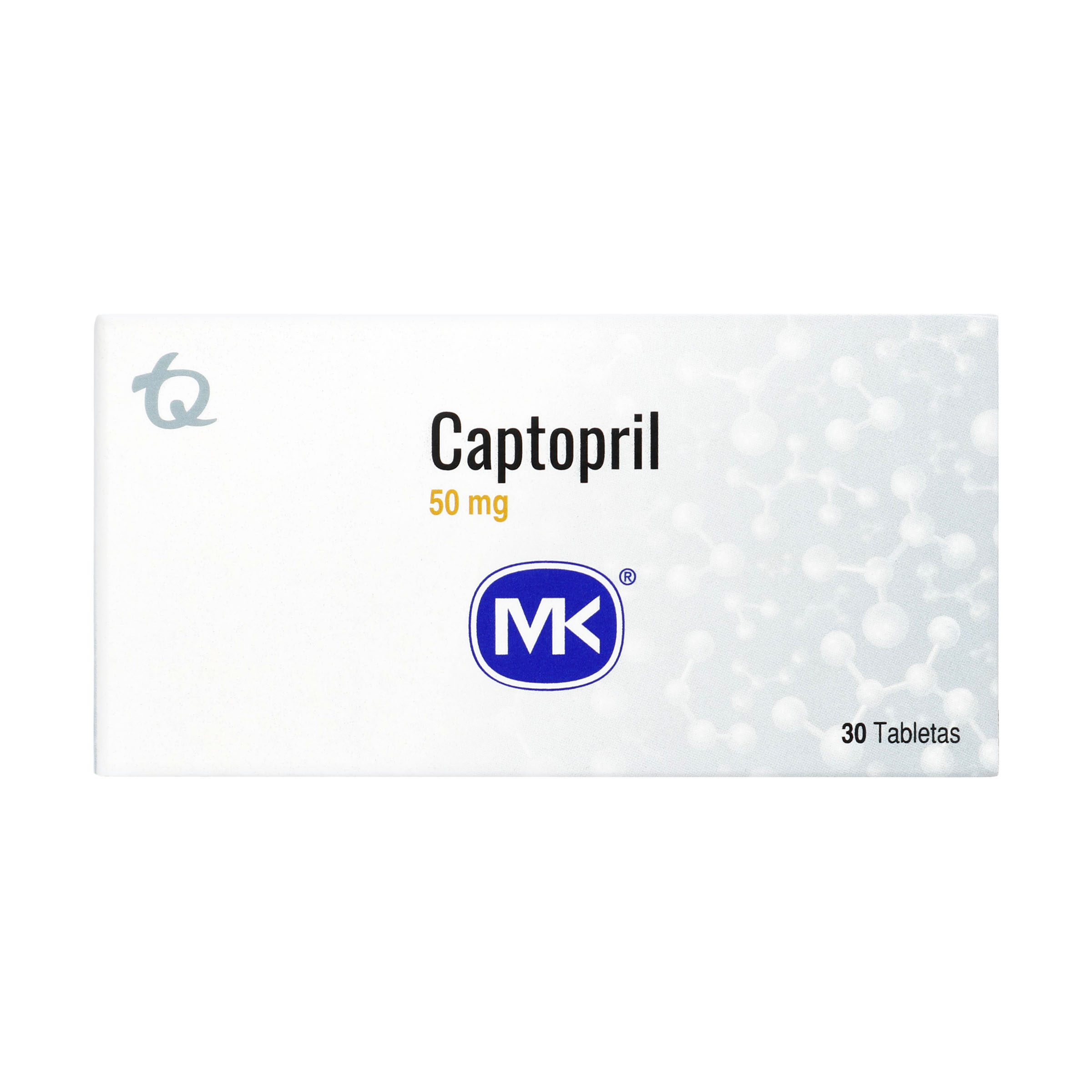 Captopril 50 mg – 30 tabletas | MK CAPTOPRIL