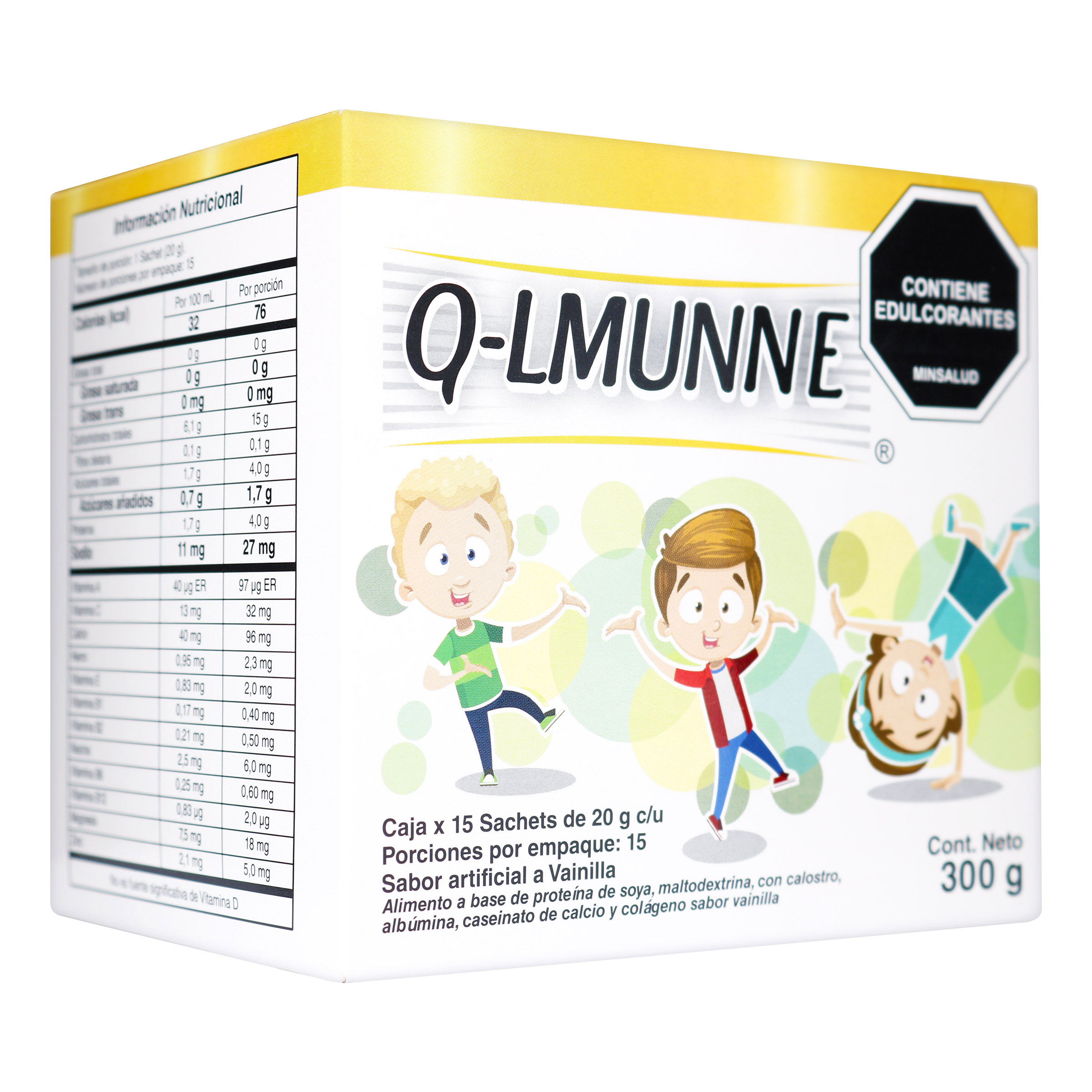 Q-LMUNNE Vainilla - Caja 15 Sobres ICOM