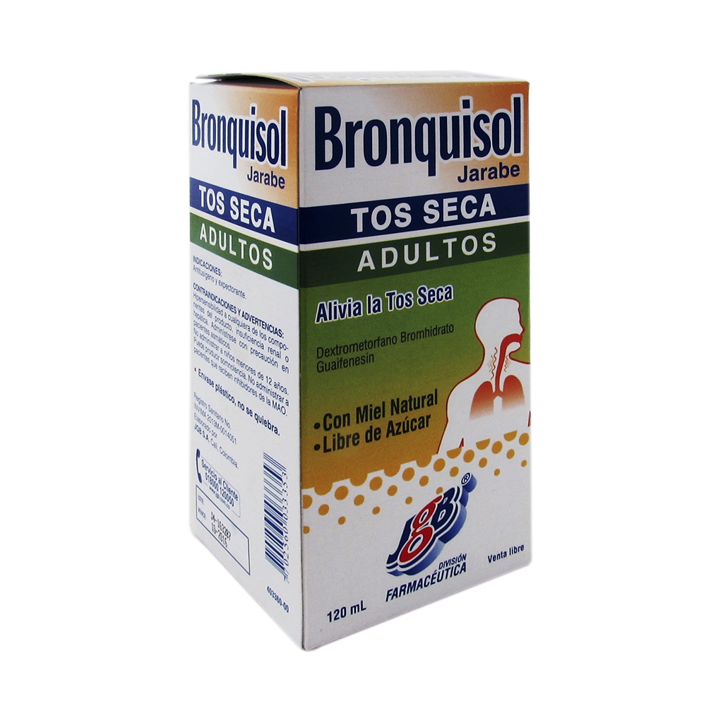 Bronquisol Forte – Jarabe 120 ml (Dextrometorfano + Guayacolato)