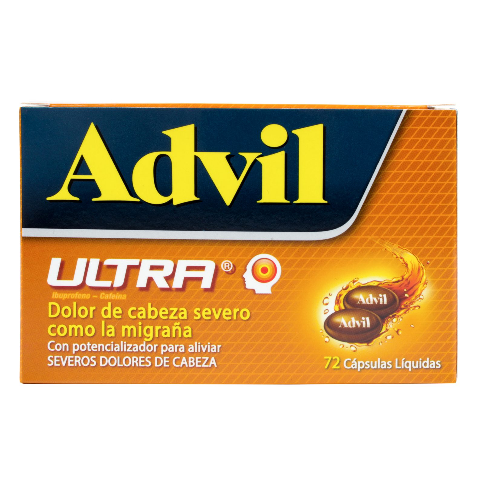Advil Ultra 72 cápsulas – Ibuprofeno con cafeína