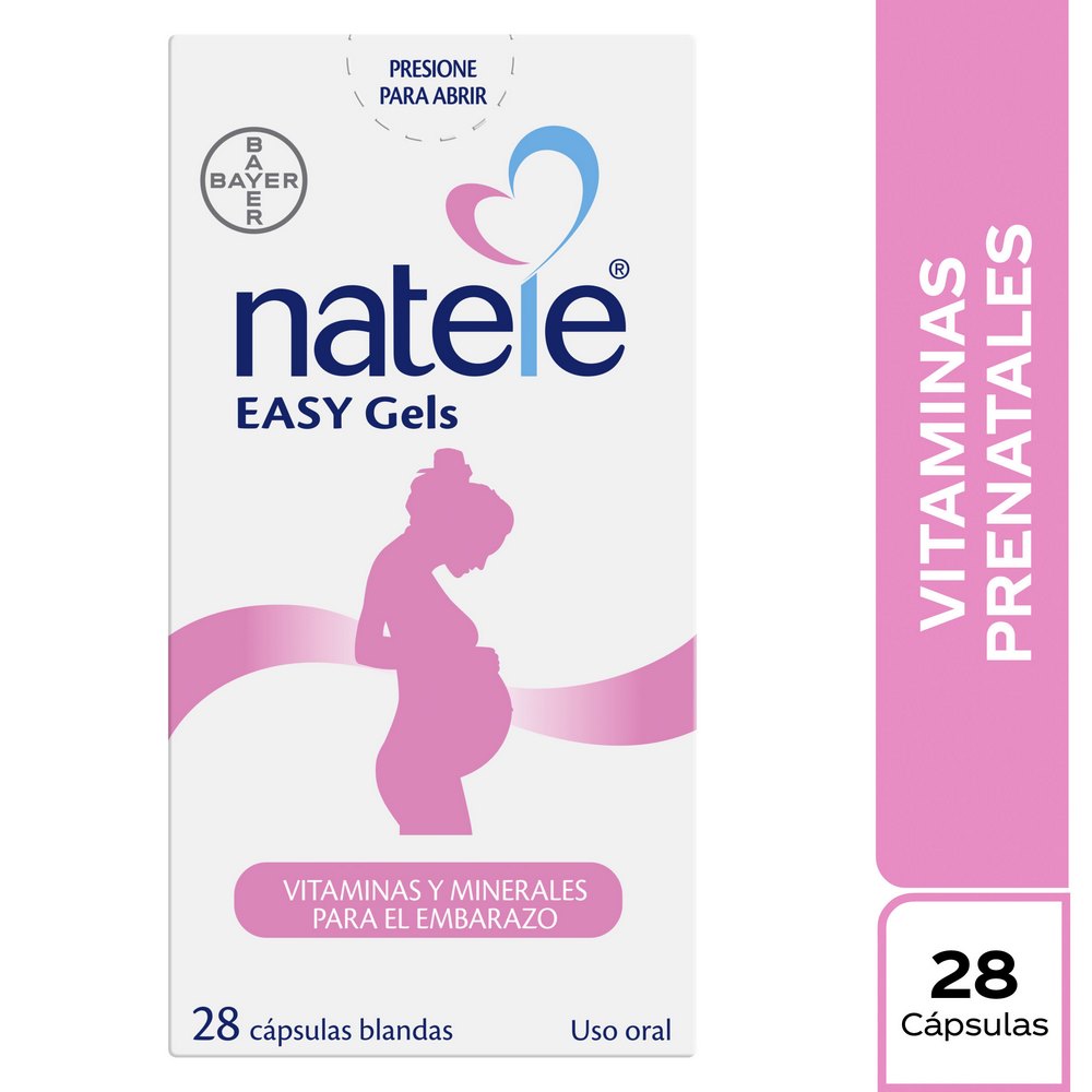 NATELE Easy Gel 28 cápsulas – multivitaminas y otros minerales