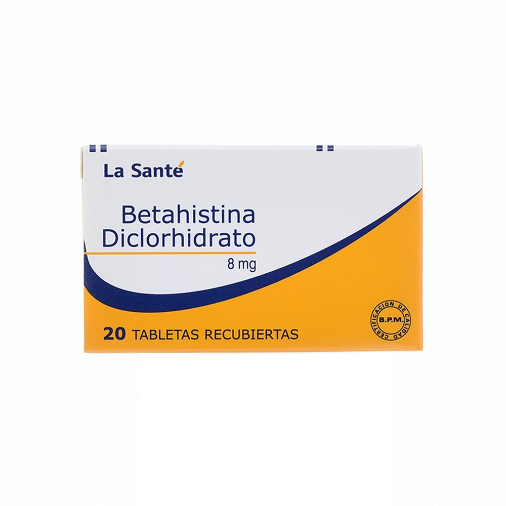 Betahistina 8 mg – 20 tabletas (La Santé)