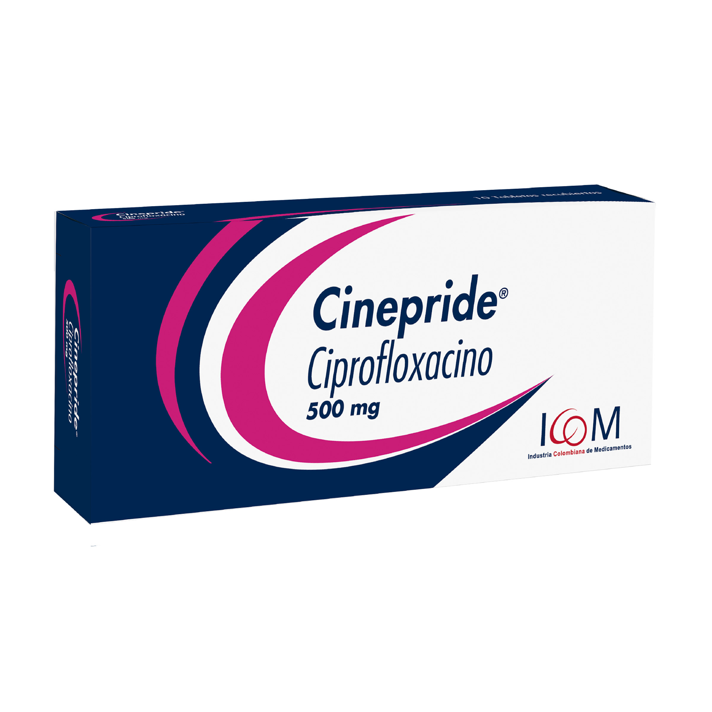 Ciprofloxacina 500 mg - 10 tabletas ICOM