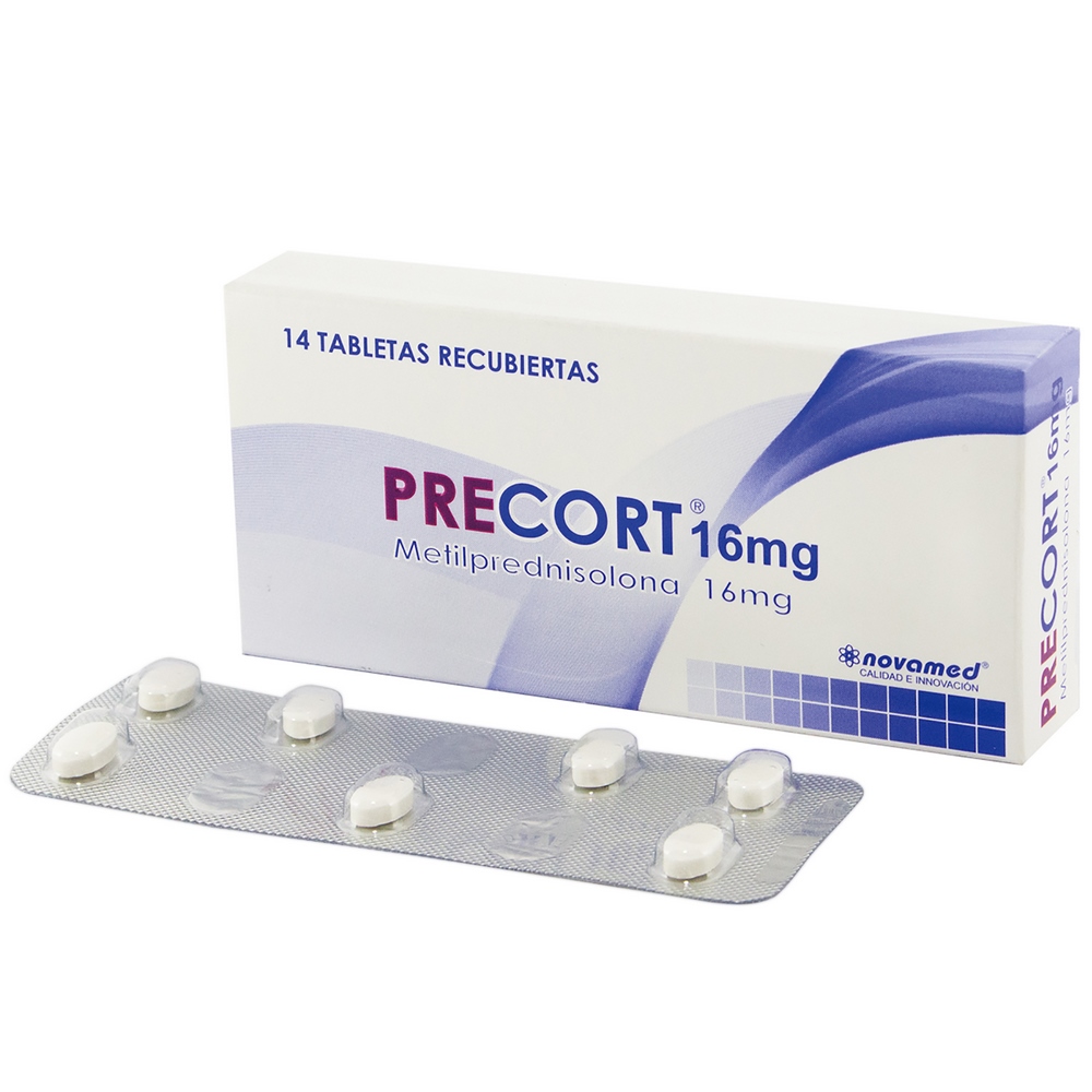 Precort 16 mg – 14 tabletas (metilprednisolona) – NovoMed