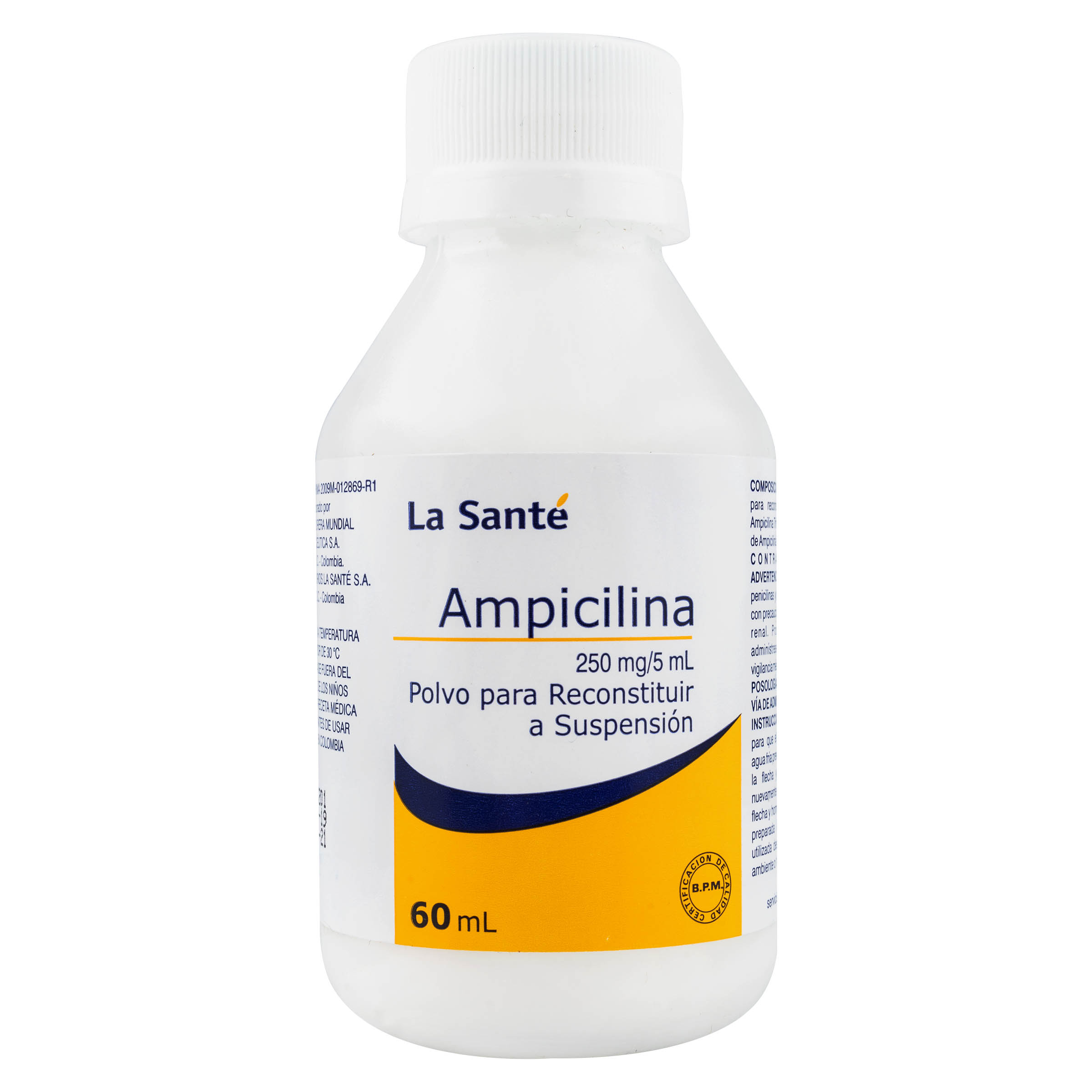 Ampicilina 250 mg Suspensión 60 mL - La Santé