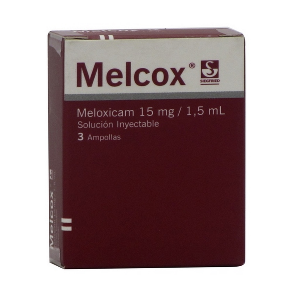 Meloxicam 15 mg/1.5 mL – 3 ampollas | Laboratorios Siegfried