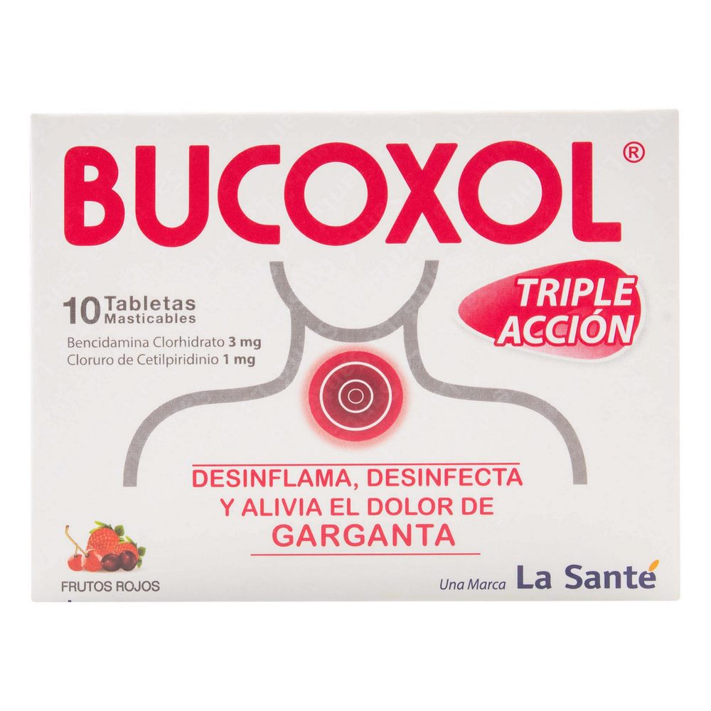 Bucoxol Triple Acción F.Rojos 10 tabletas