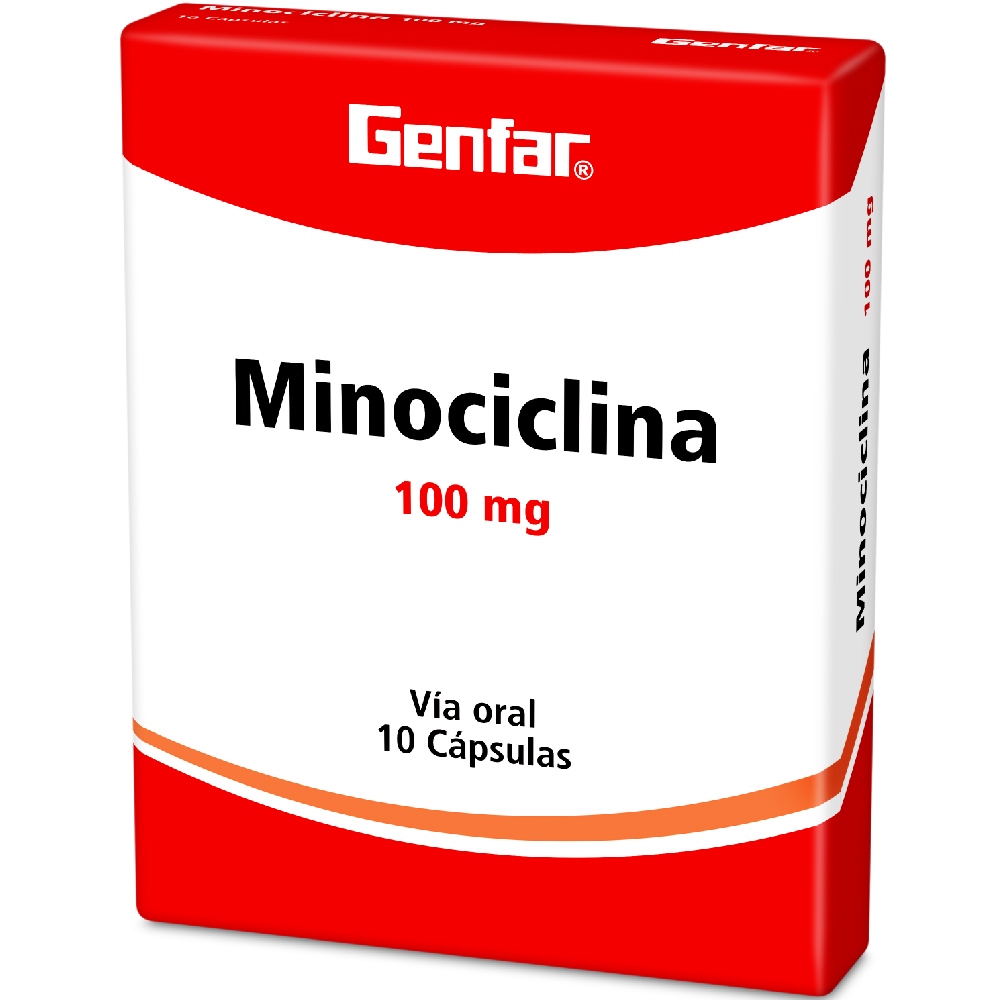 MINOCICLINA 100 mg – 10 tabletas – GF MINOCICLINA