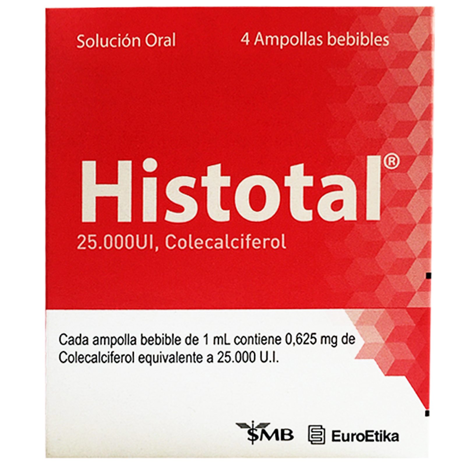 HISTOTAL 25.000 UI - 4 ampollas Colecalciferol