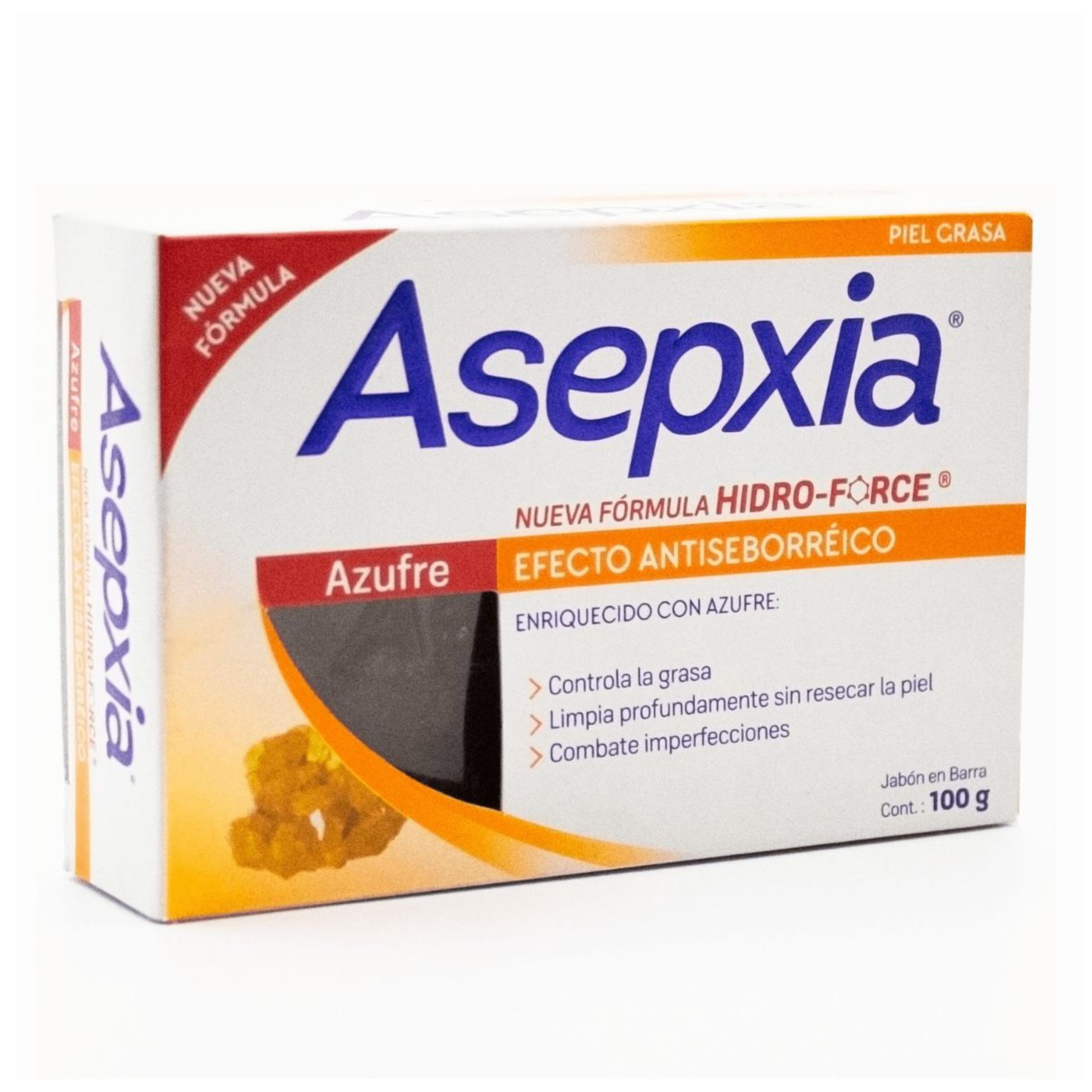 Jabón facial Asepxia con azufre 100 g