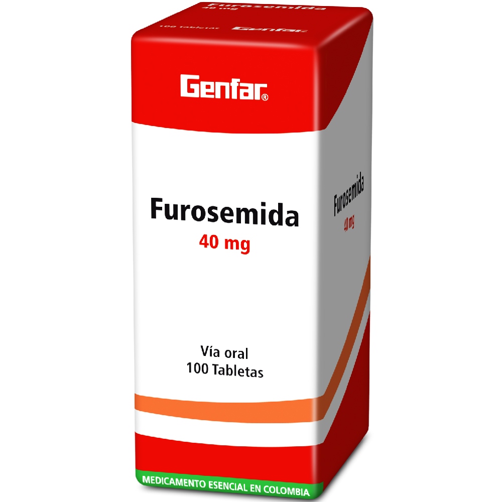 Furosemida 40 mg – 100 tabletas (GENFAR S.A.)