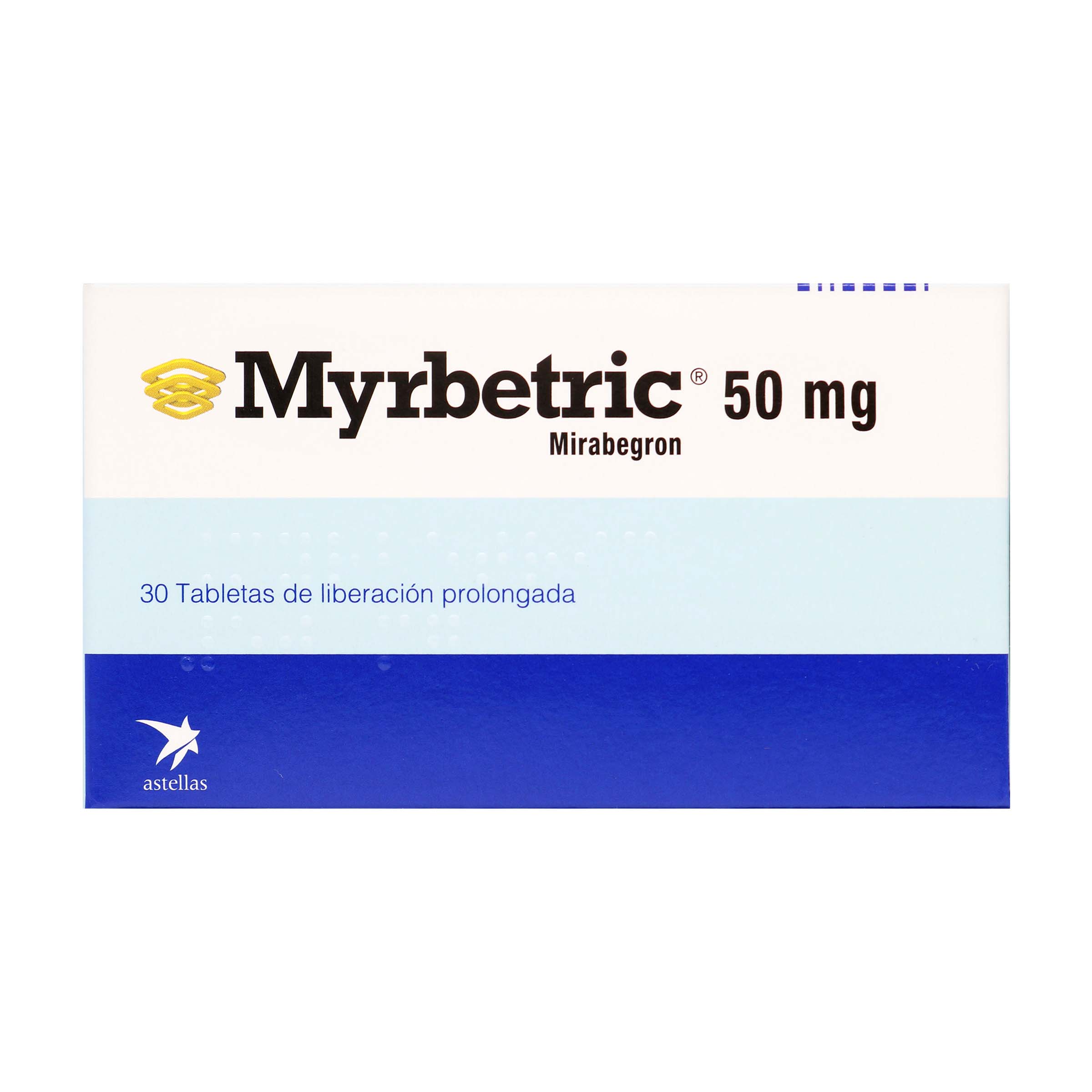 Myrbetriq 50 mg – 30 tabletas (Mirabegrón) | Astellas