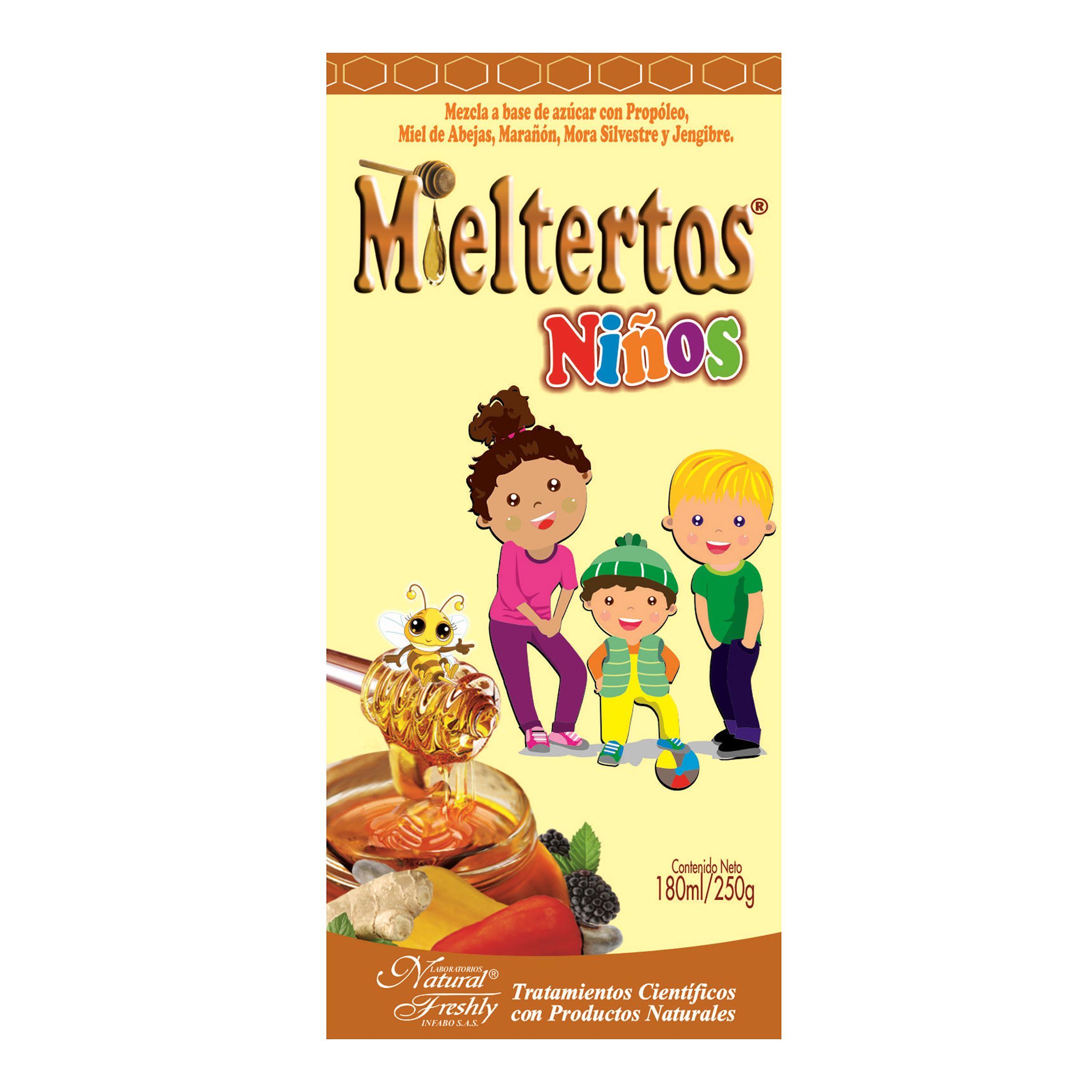 MieltertOS Niños 180 ml – Propóleo y Vitamina C