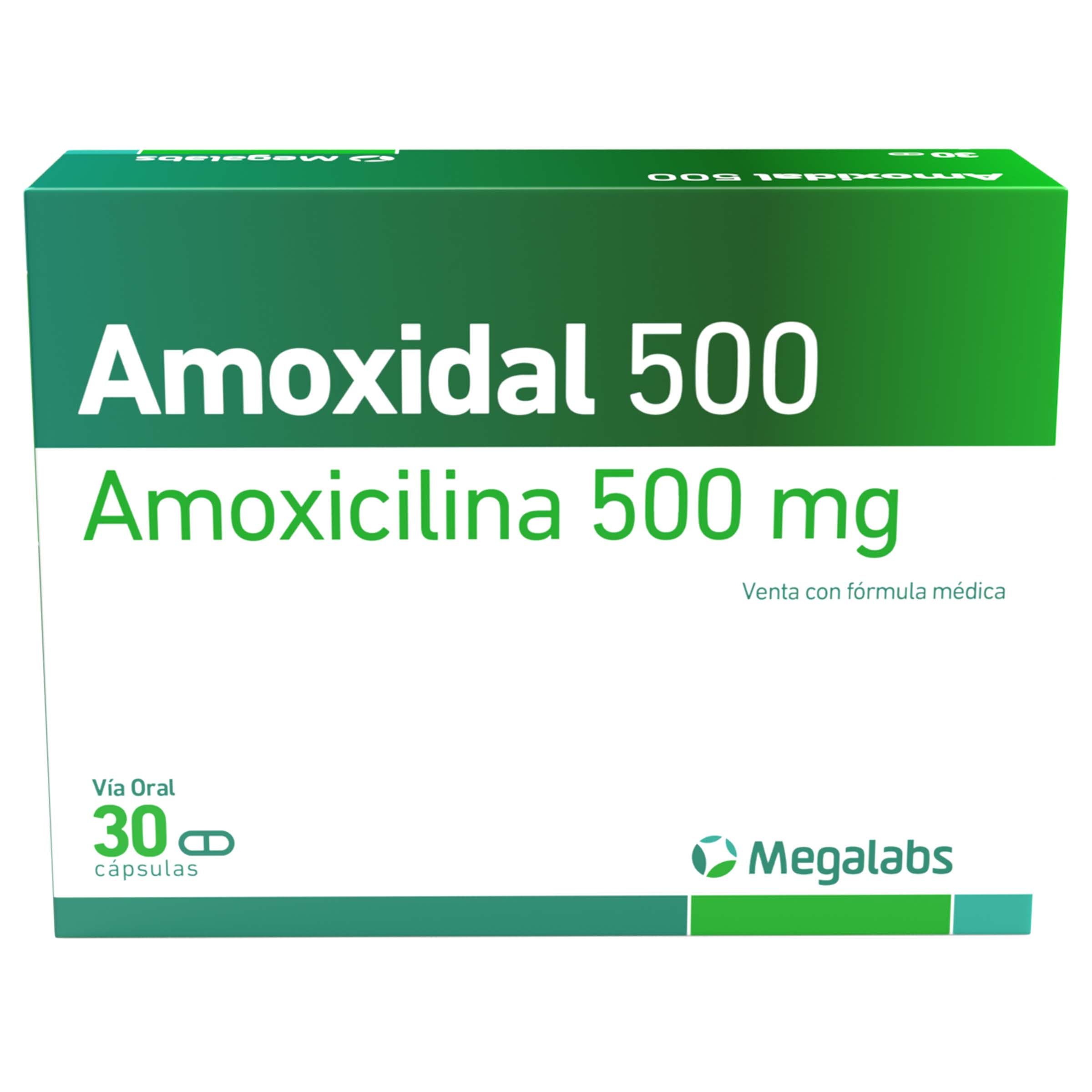 AMOXIDAL 500 mg, 30 cápsulas – Amoxicilina