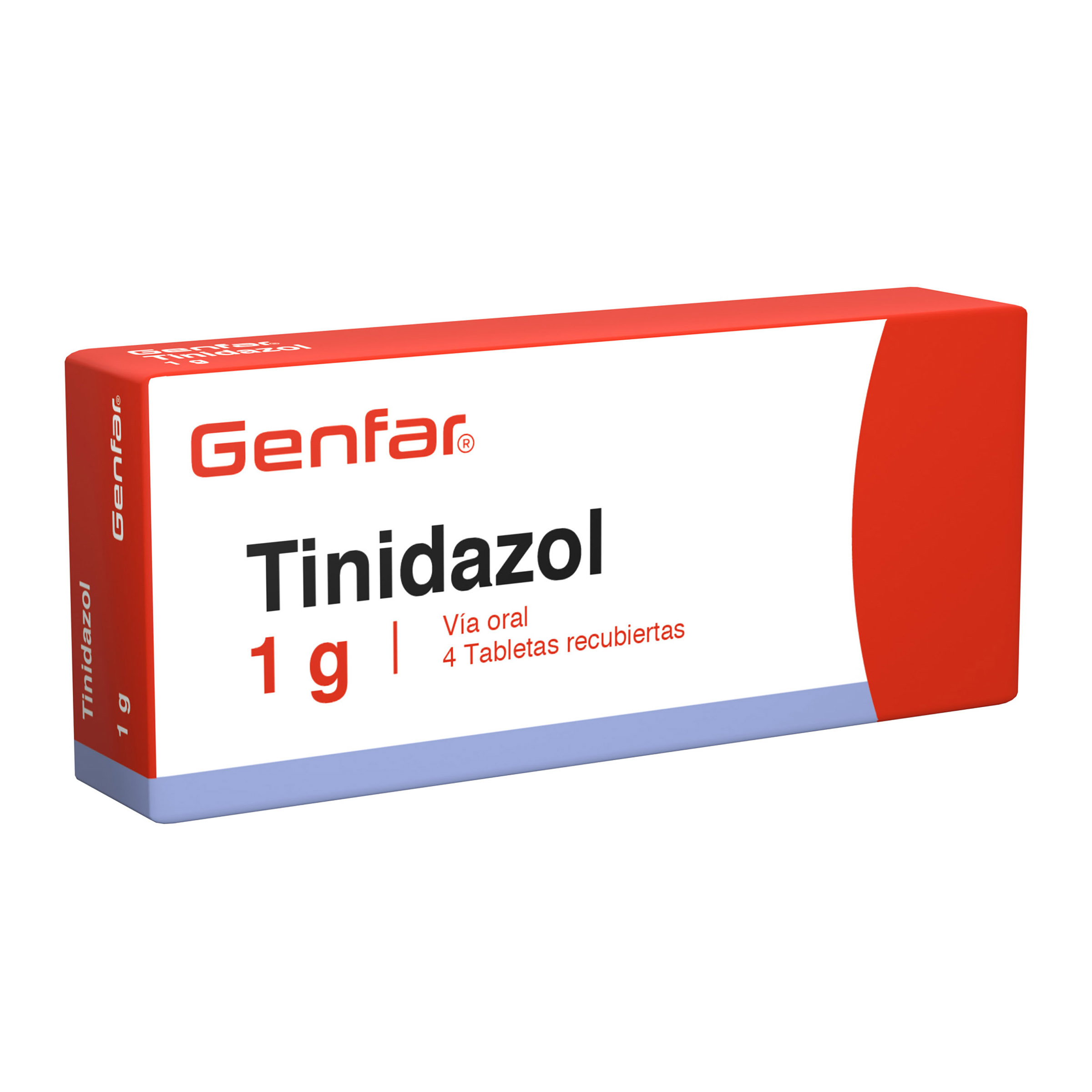 Tinidazol 1 g – 4 tabletas GENFAR