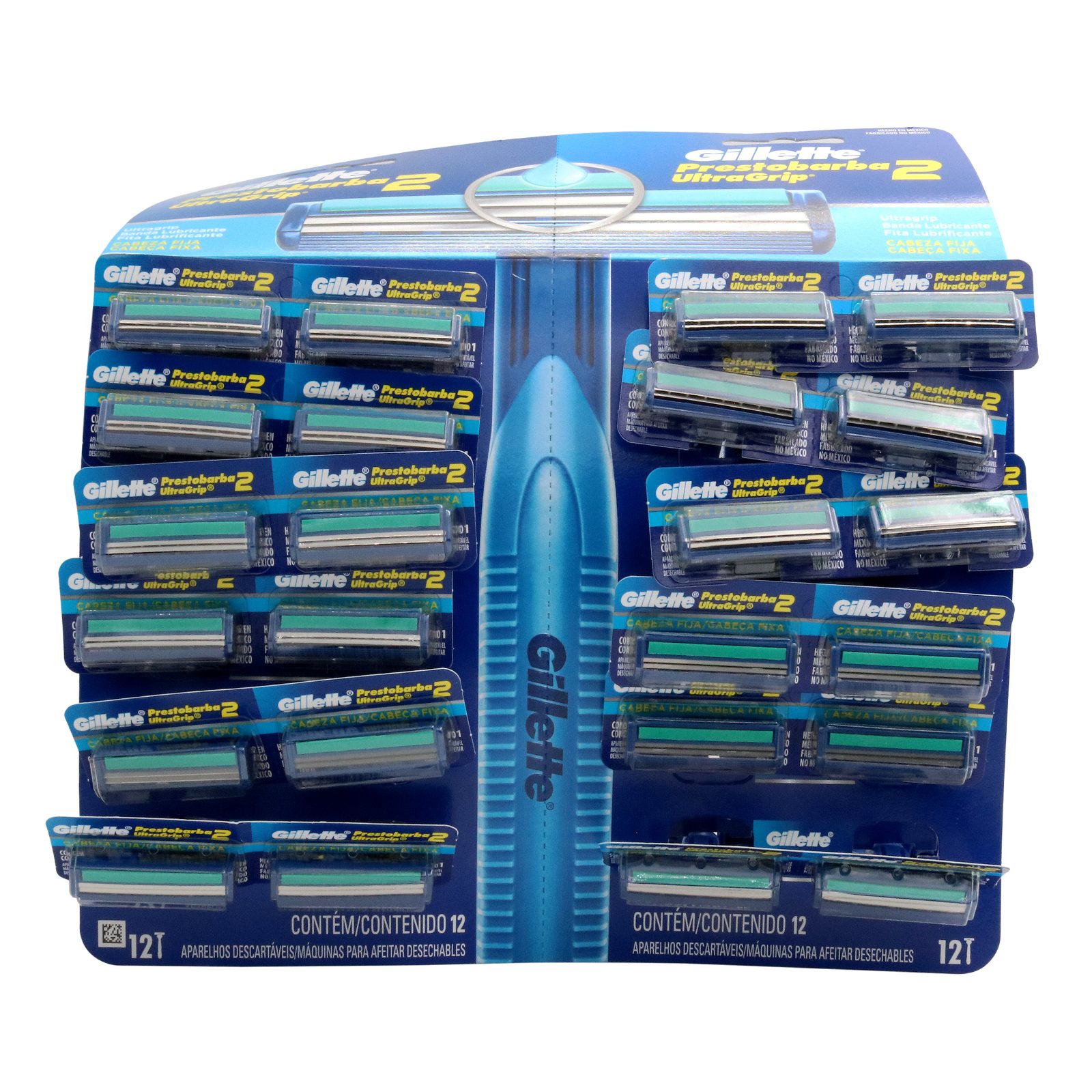 Prestobarba U Grip 24 hojas – azul