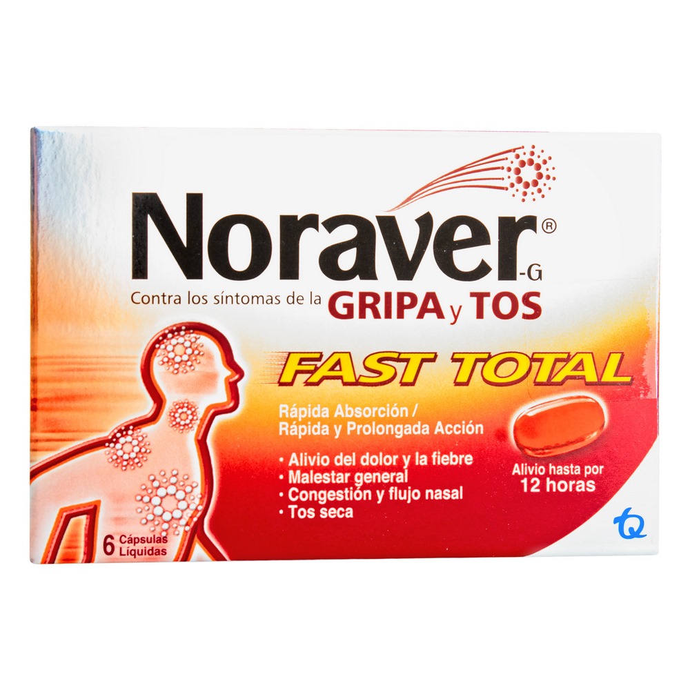 Noraver Gripa Fast Total – 6 cápsulas