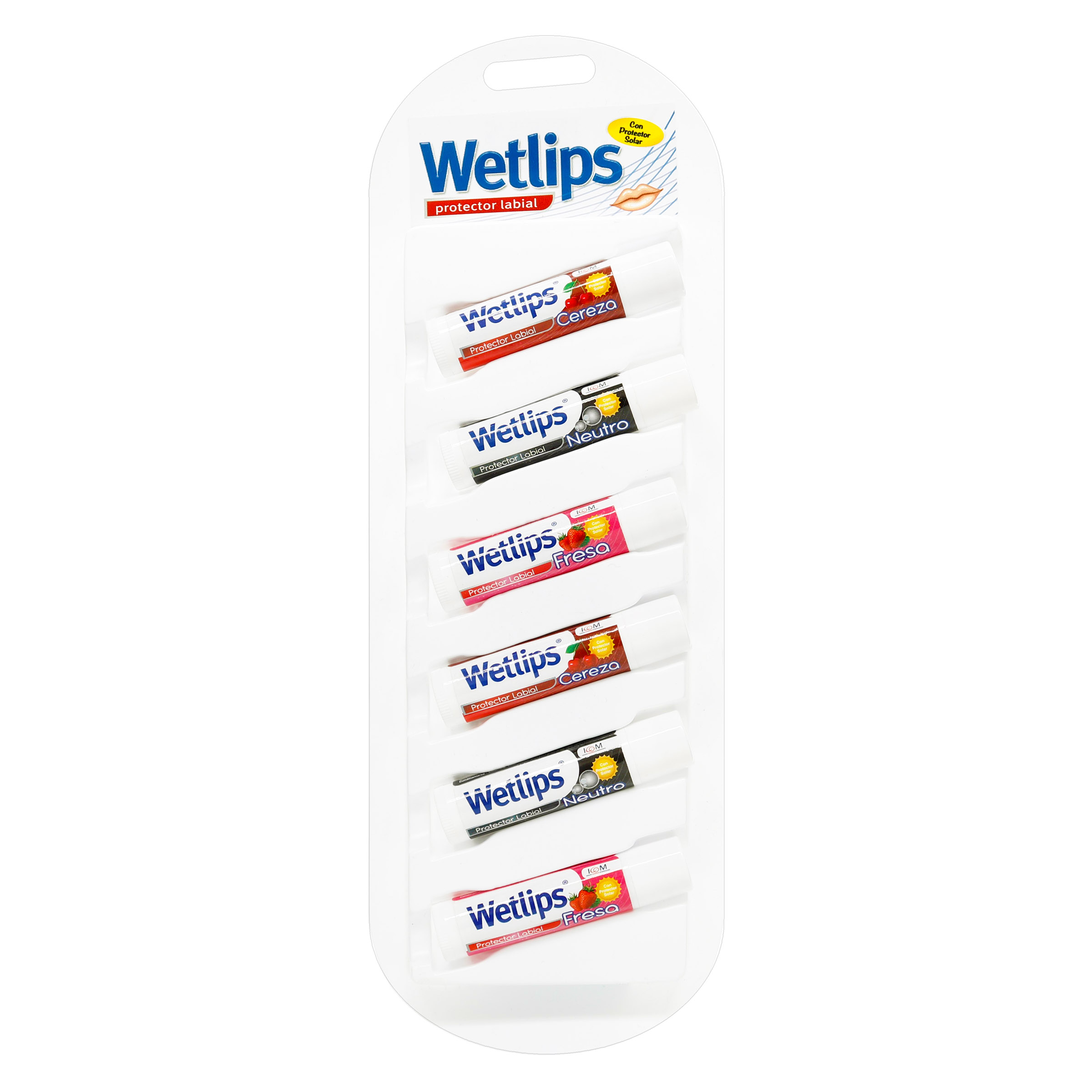 Protectores labiales WetLips – surtido 6 uds
