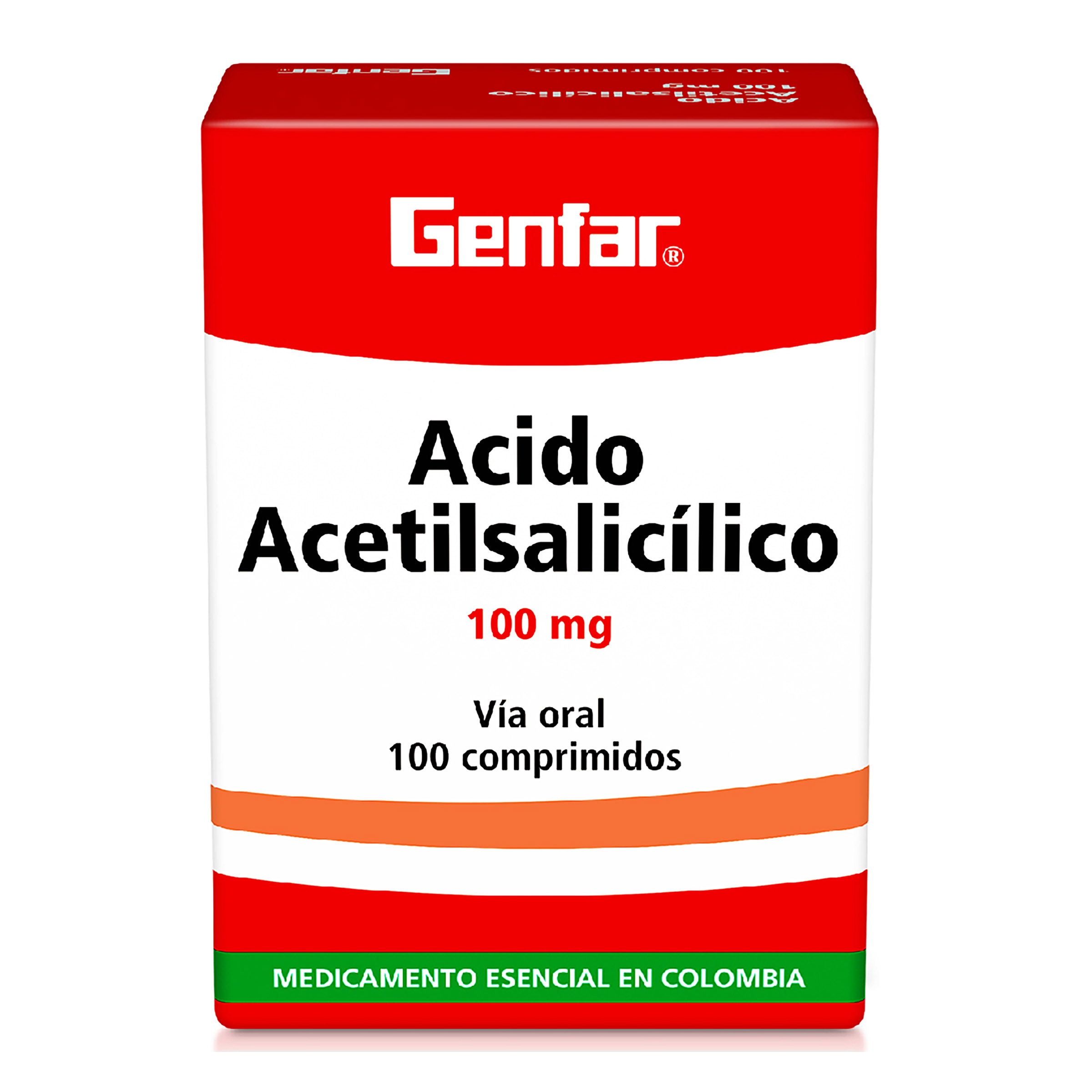 Ácido acetilsalicílico 100 mg – Genfar