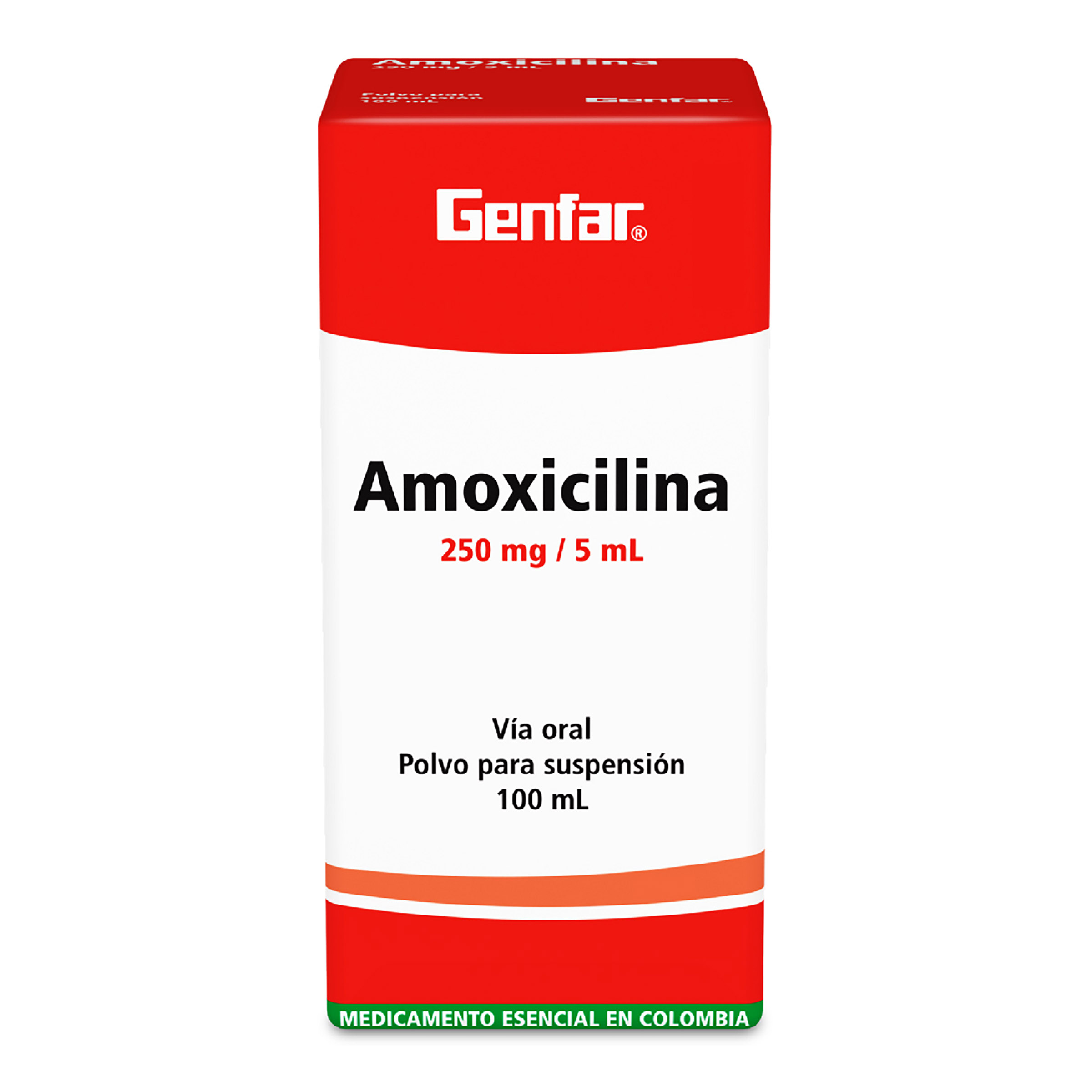 Amoxicilina 250 mg Suspensión 100 ml - Genfar
