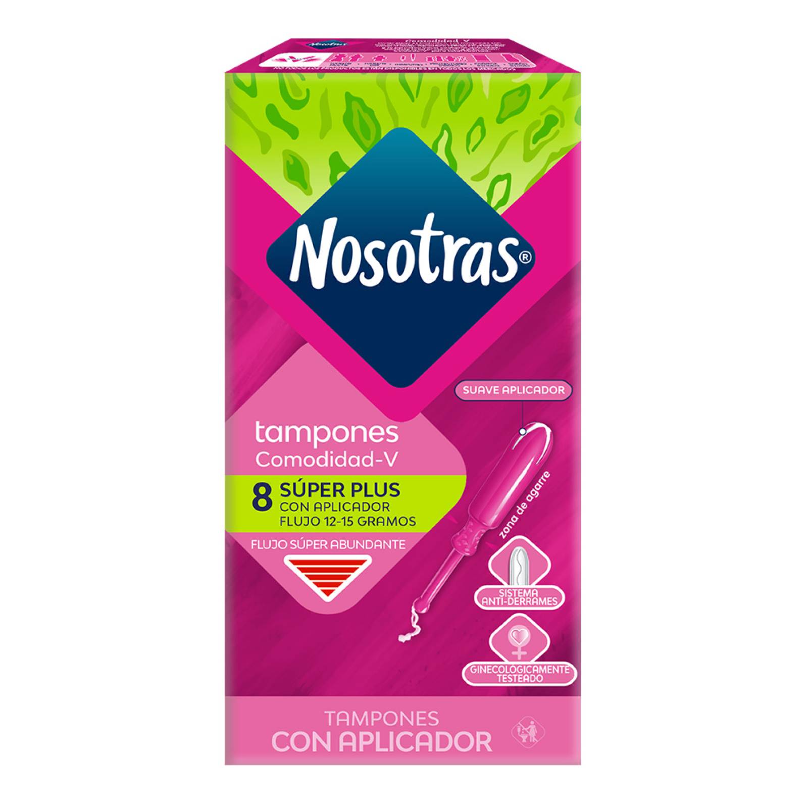 Tampones Nosotras con Aplicador Super Plus 8 uds