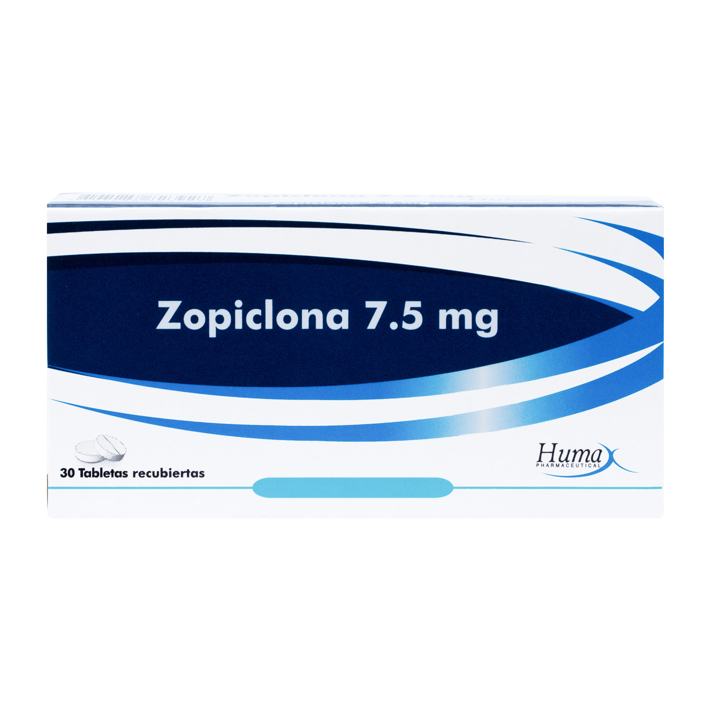 Zopiclona 7.5 mg 30 tabletas - Humax