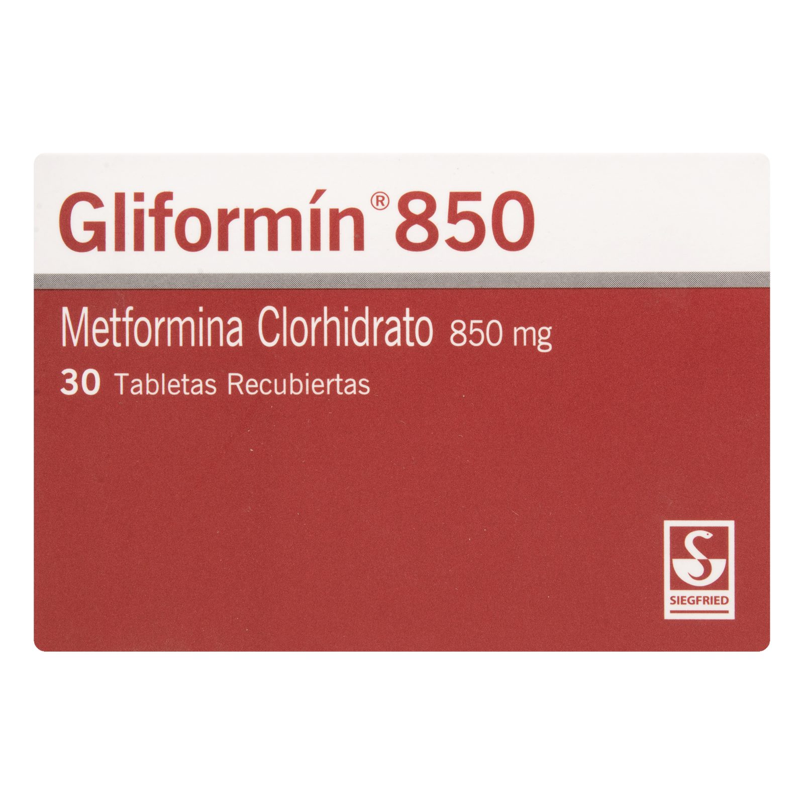 GLIFORMIN METFORMINA 850 MG 30 TAB (PB) METFORMINA