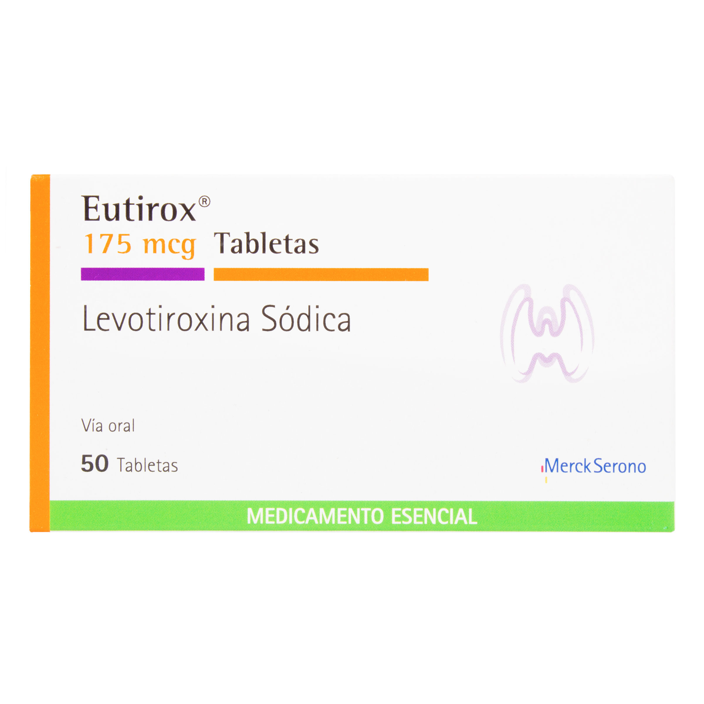 Eutirox 175 mcg - 50 comprimidos (levotiroxina sodica) - Merck