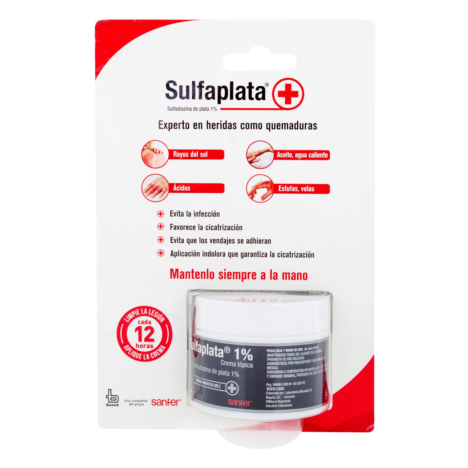 Sulfaplata 1% Crema 30 g – Sulfadazina de Plata