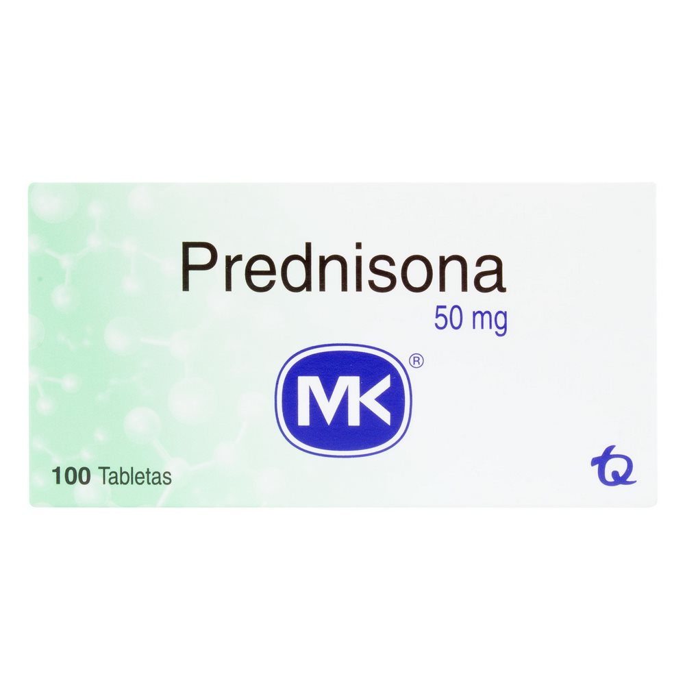 Prednisona 50 mg – 100 tabletas | TECNOQUIMICAS