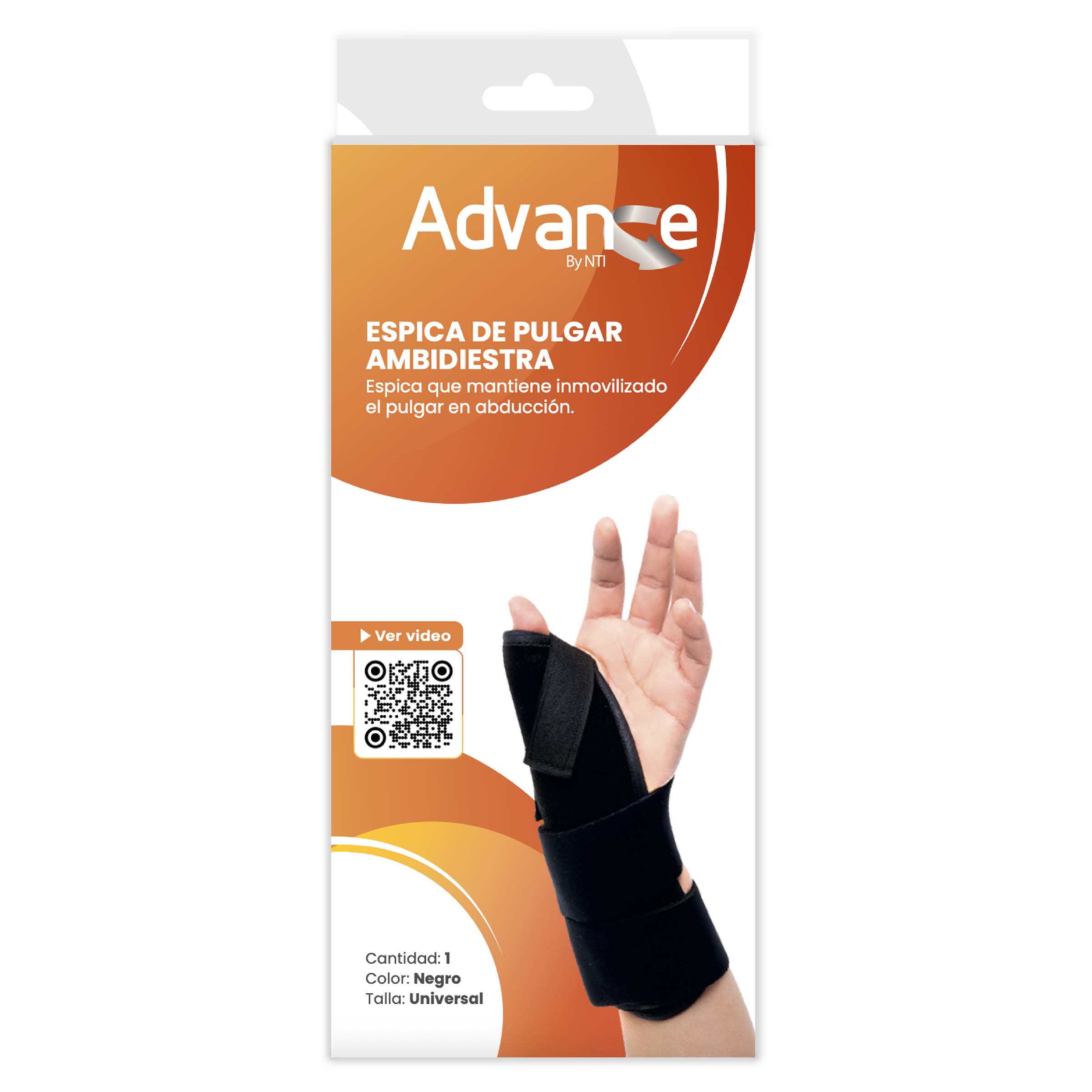 Soporte de pulgar Advance NTI – Espiga ortopédica