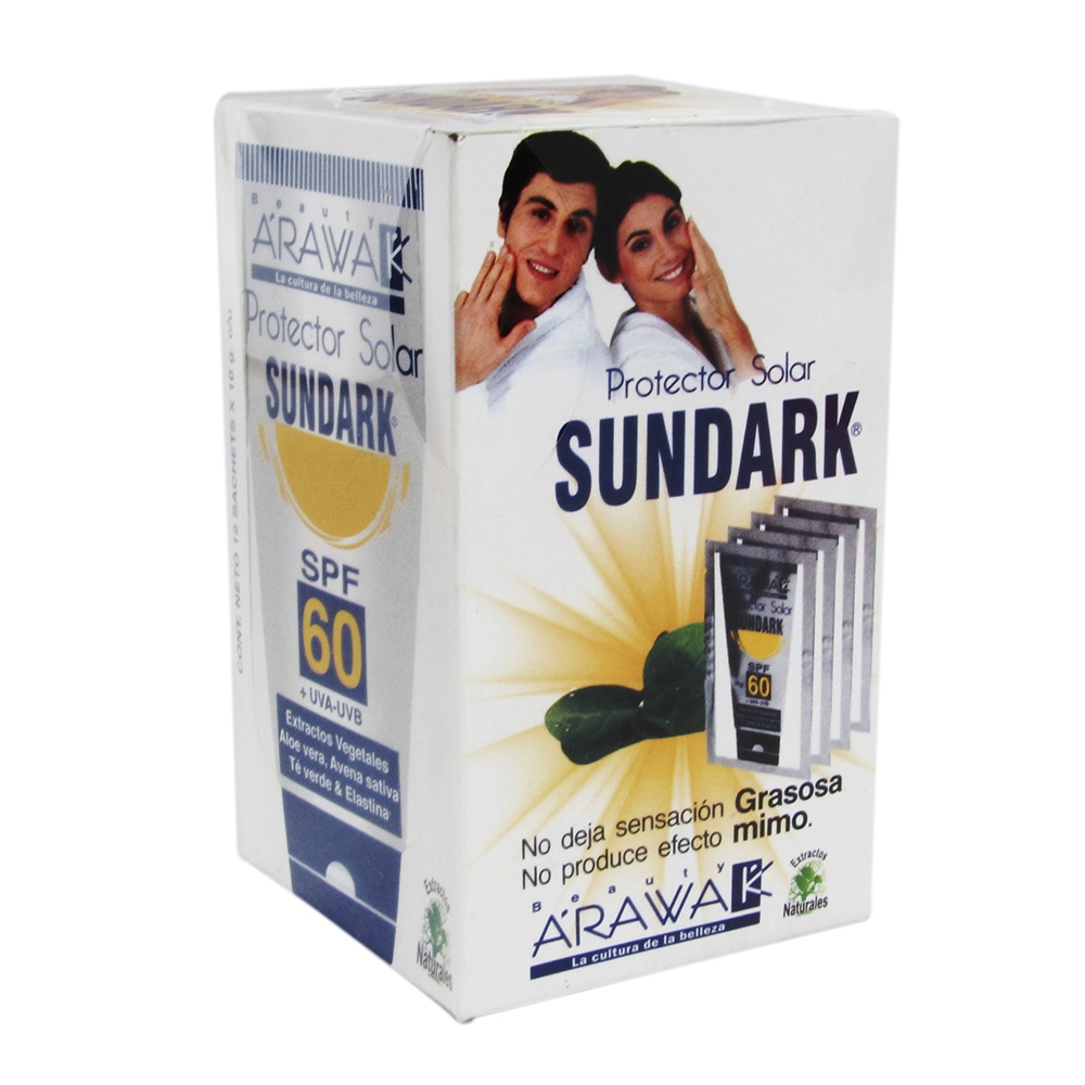 Sundark Adultos – Bloqueador solar 12 sobres de 10 g