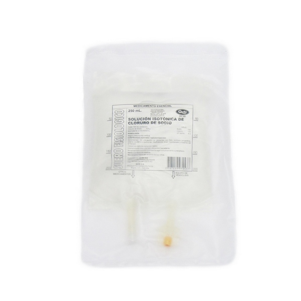 Suero fisiológico Quibi 250 ml – Solución salina
