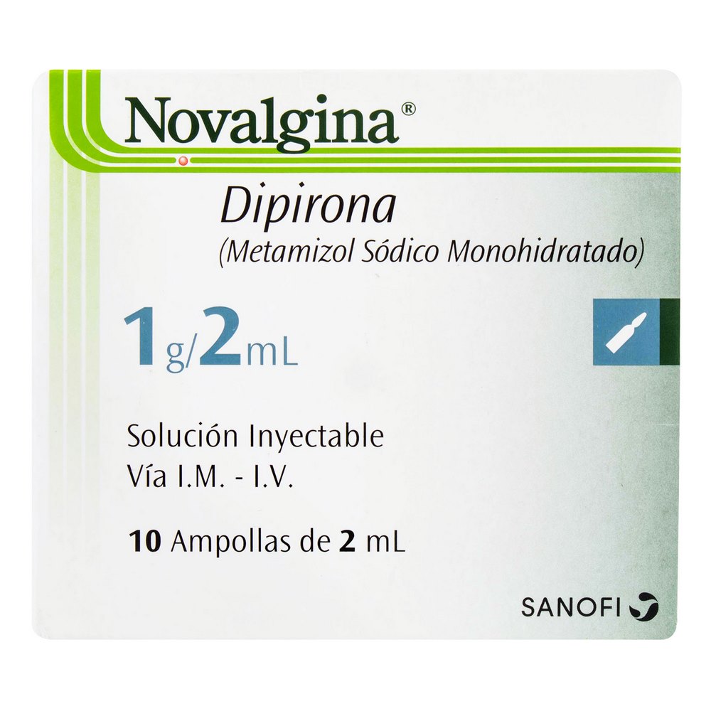 Novalgina 2 mL 10 ampollas - Dipirona