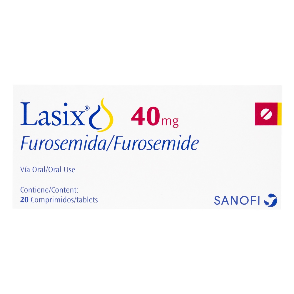Furosemida 40 mg – 20 tabletas (Lasix)