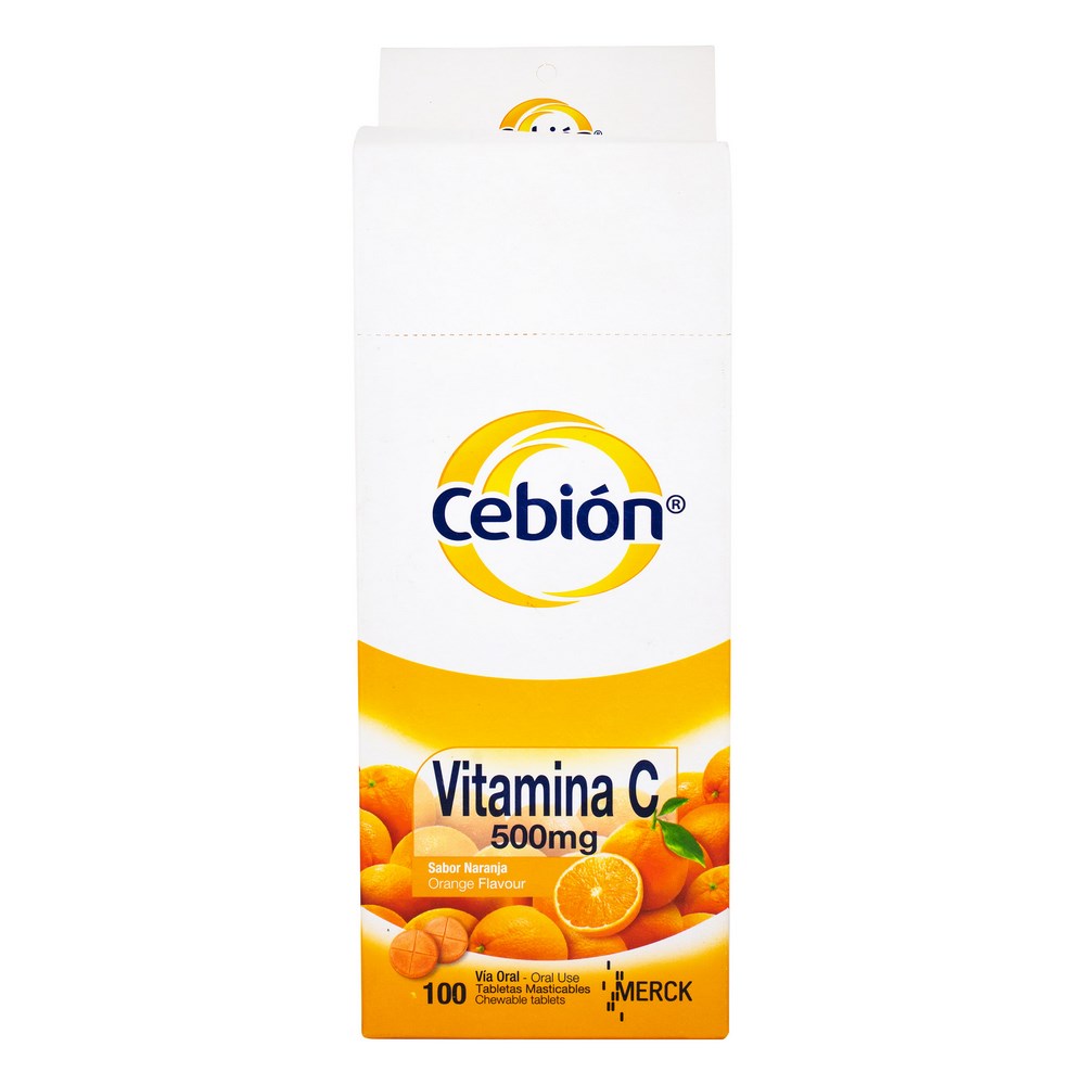 Cebion Masticable Naranja – Vitamina C, 100 tabletas