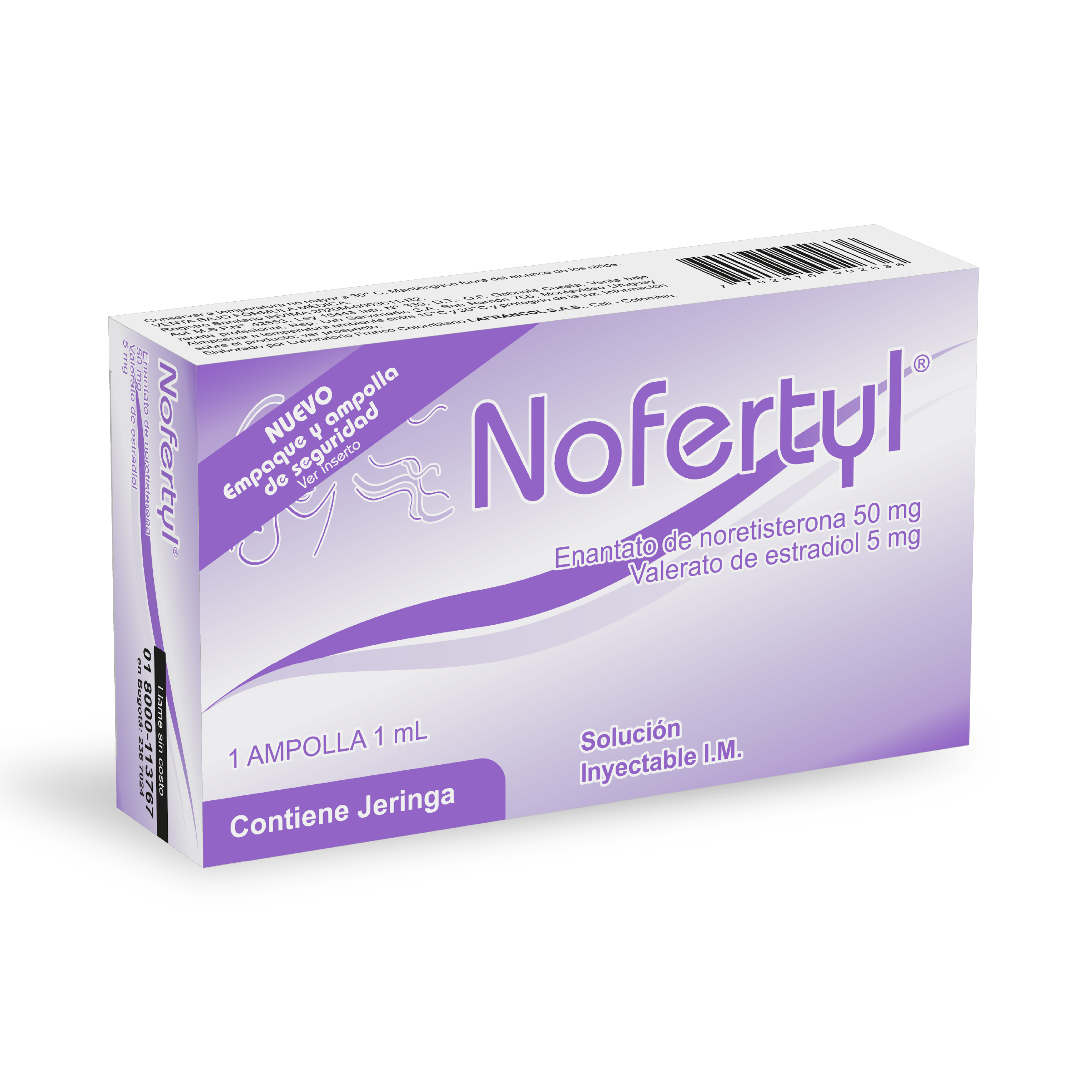 Nofertyl inyección 1 mL – estradiol + norestisterona