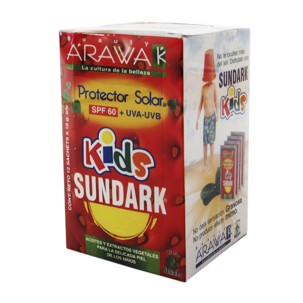 Sundark Kids – Bloqueador solar 12 sobres de 10 g