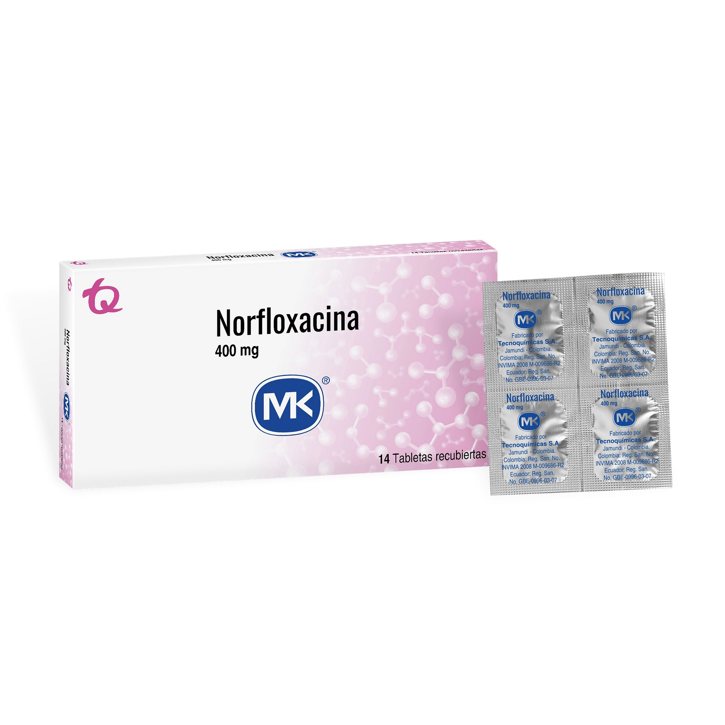 Norfloxacina 400 mg – 14 tabletas