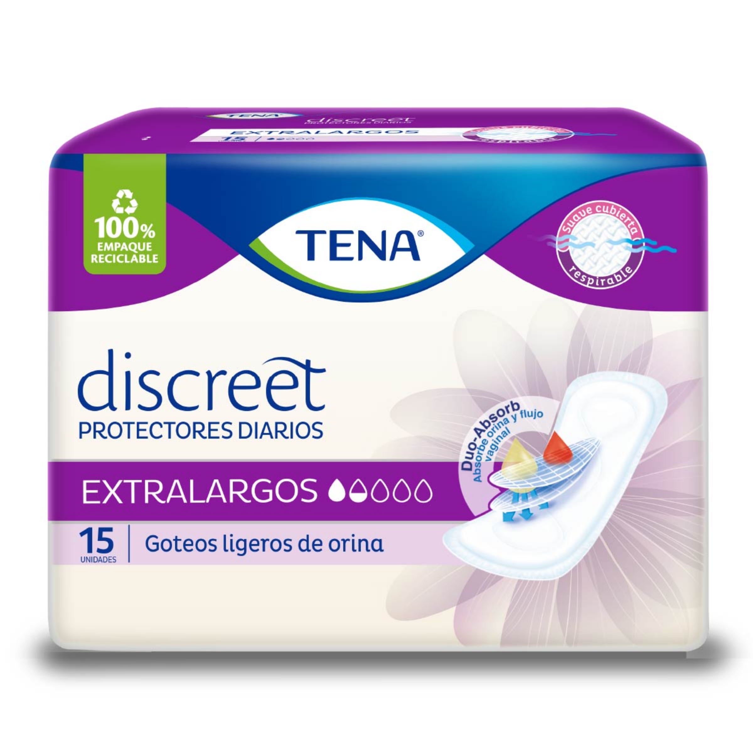 TENA Lights Extralargo Protectores 15 und