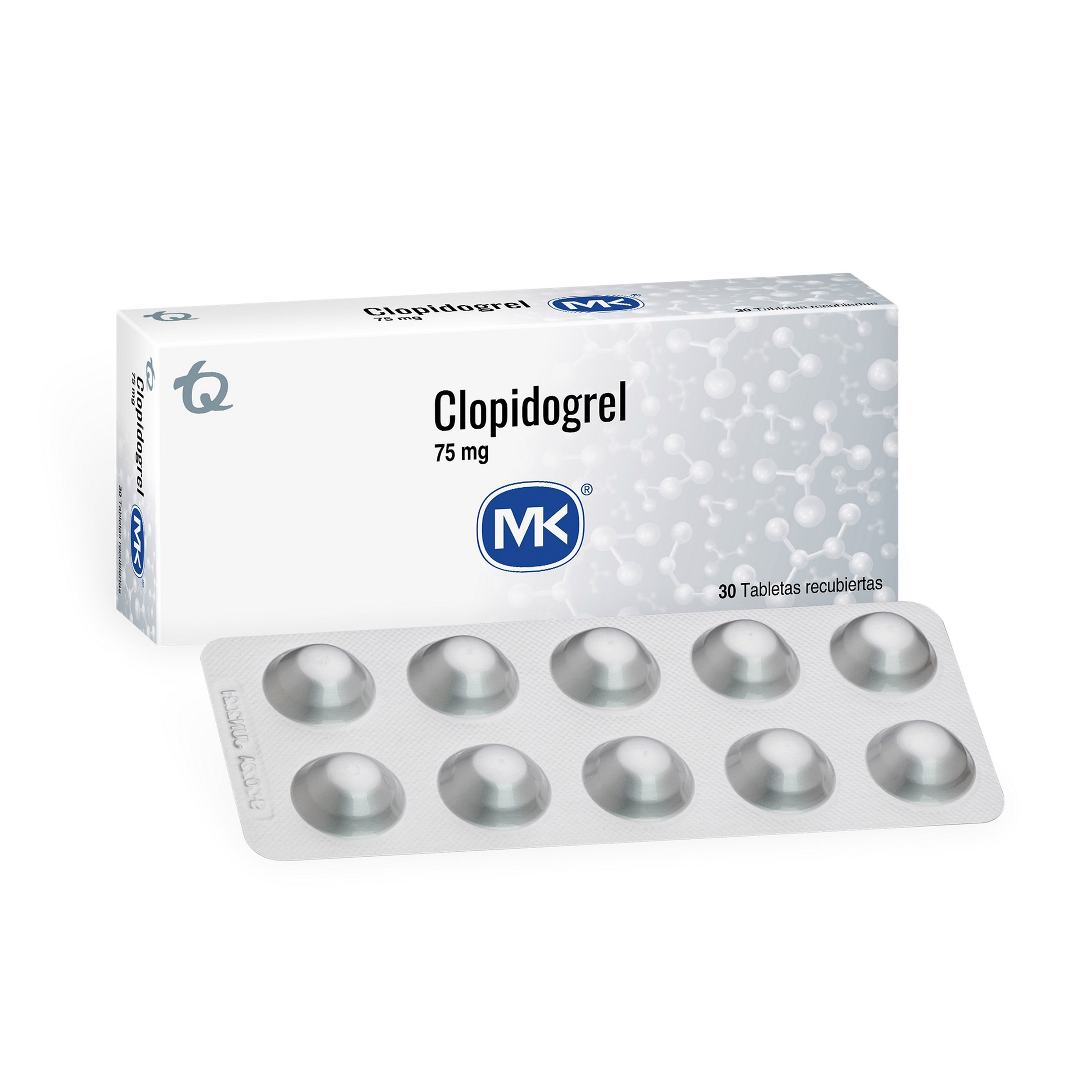 Clopidogrel 75 mg - 30 tabletas (Tecnoquímicas)