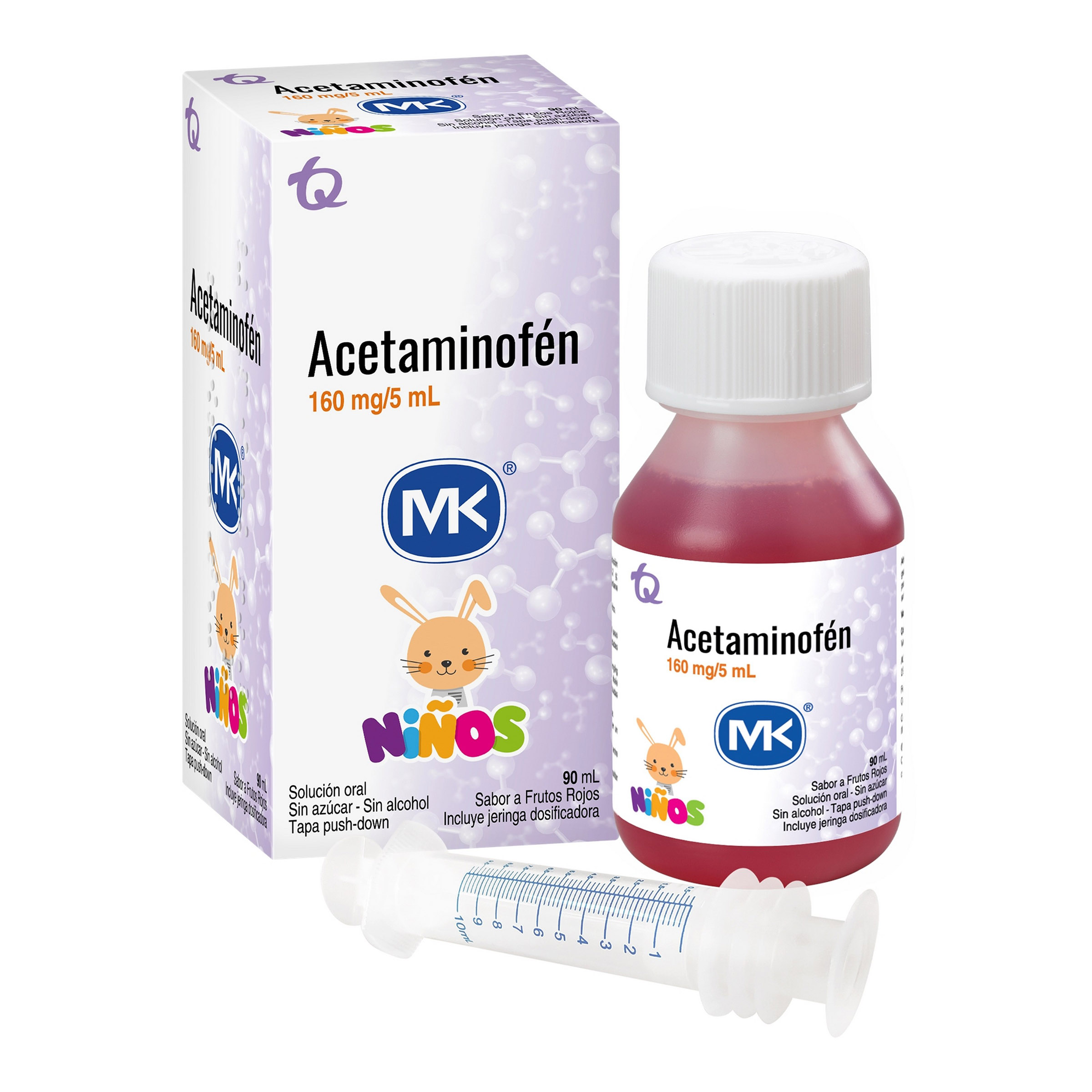 Acetaminofén Jarabe 160 mg/5 ml – 90 ml